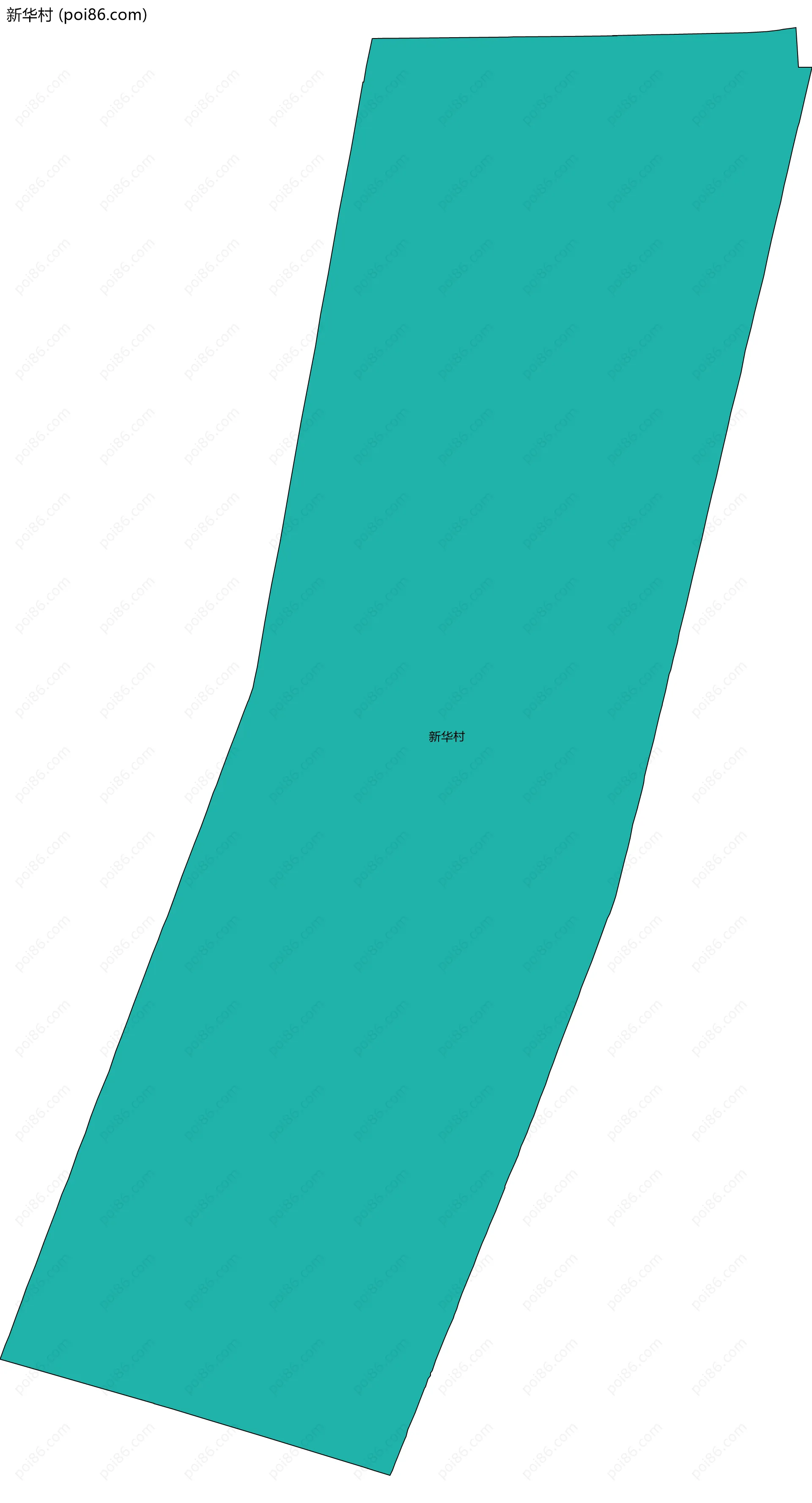 新华村边界地图