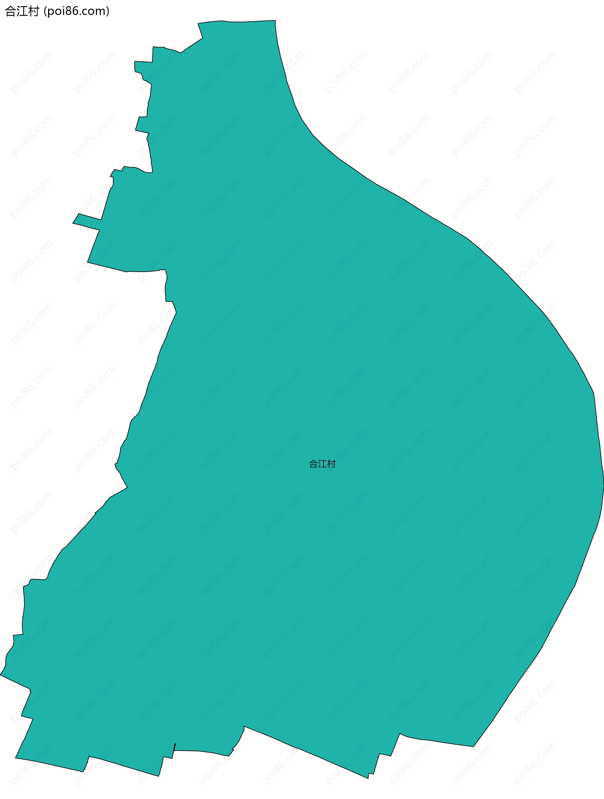 合江村边界地图