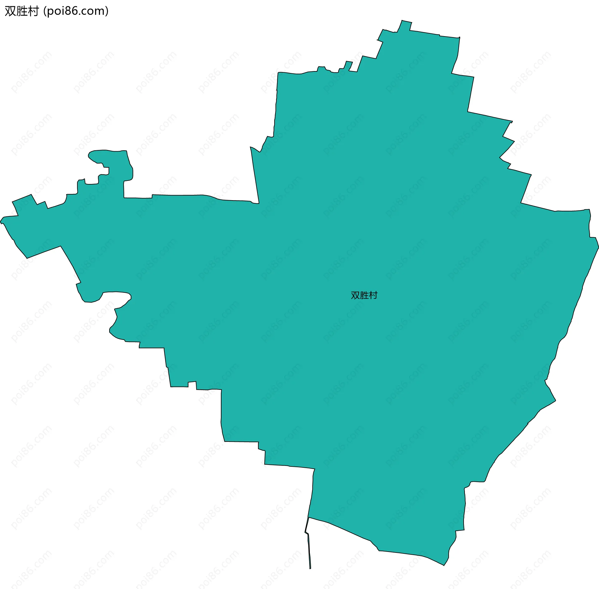 双胜村边界地图