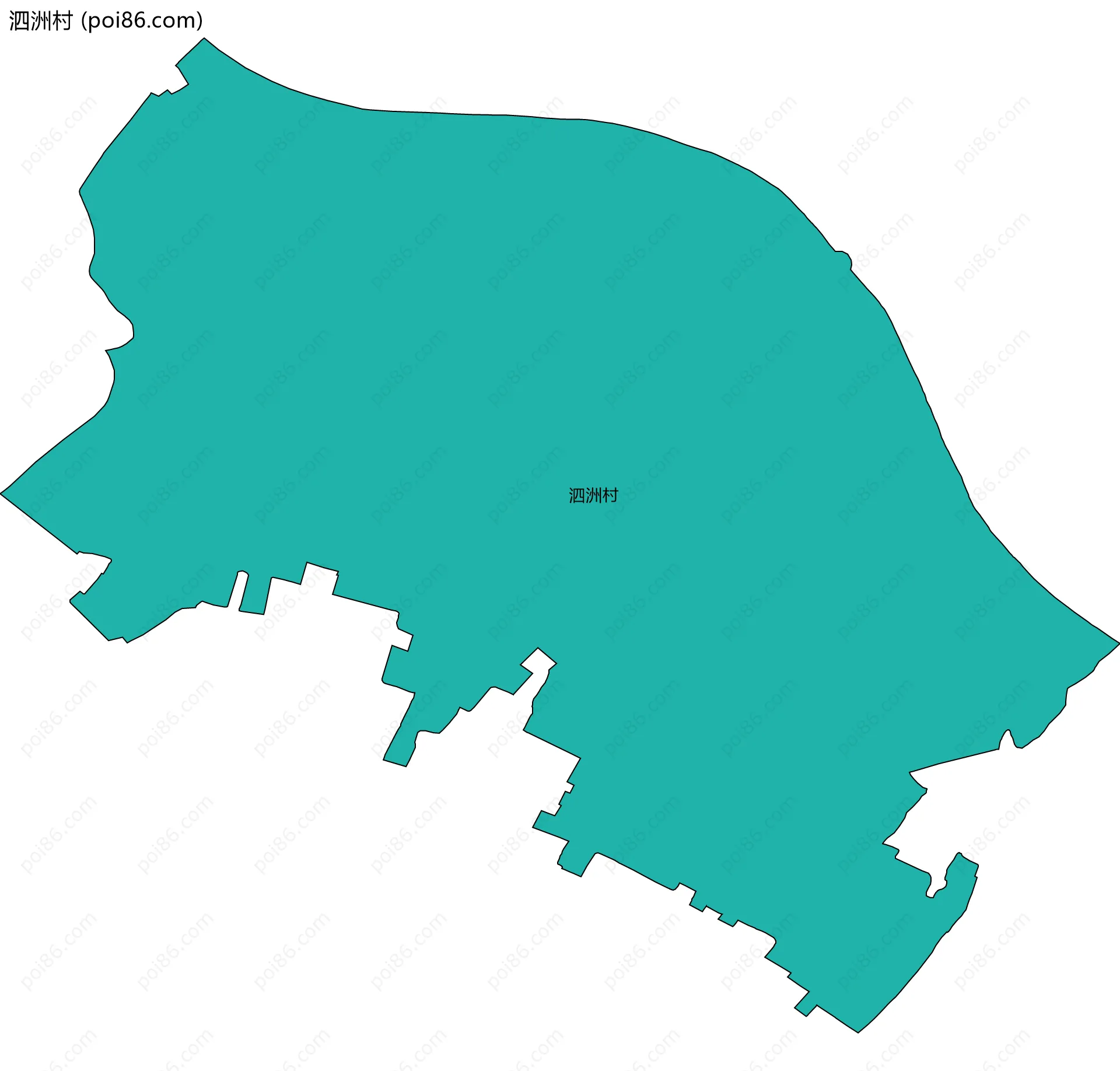 泗洲村边界地图