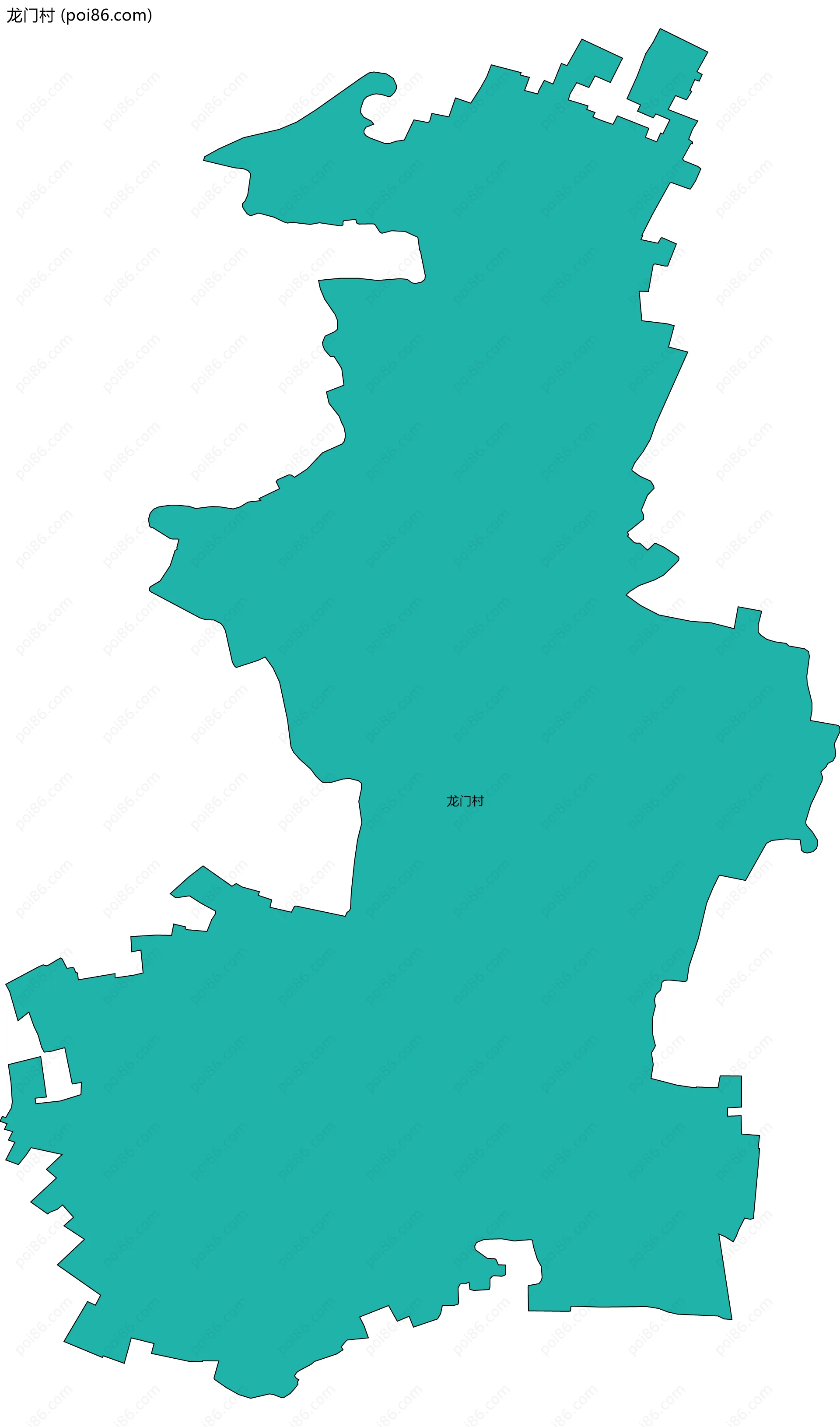 龙门村边界地图