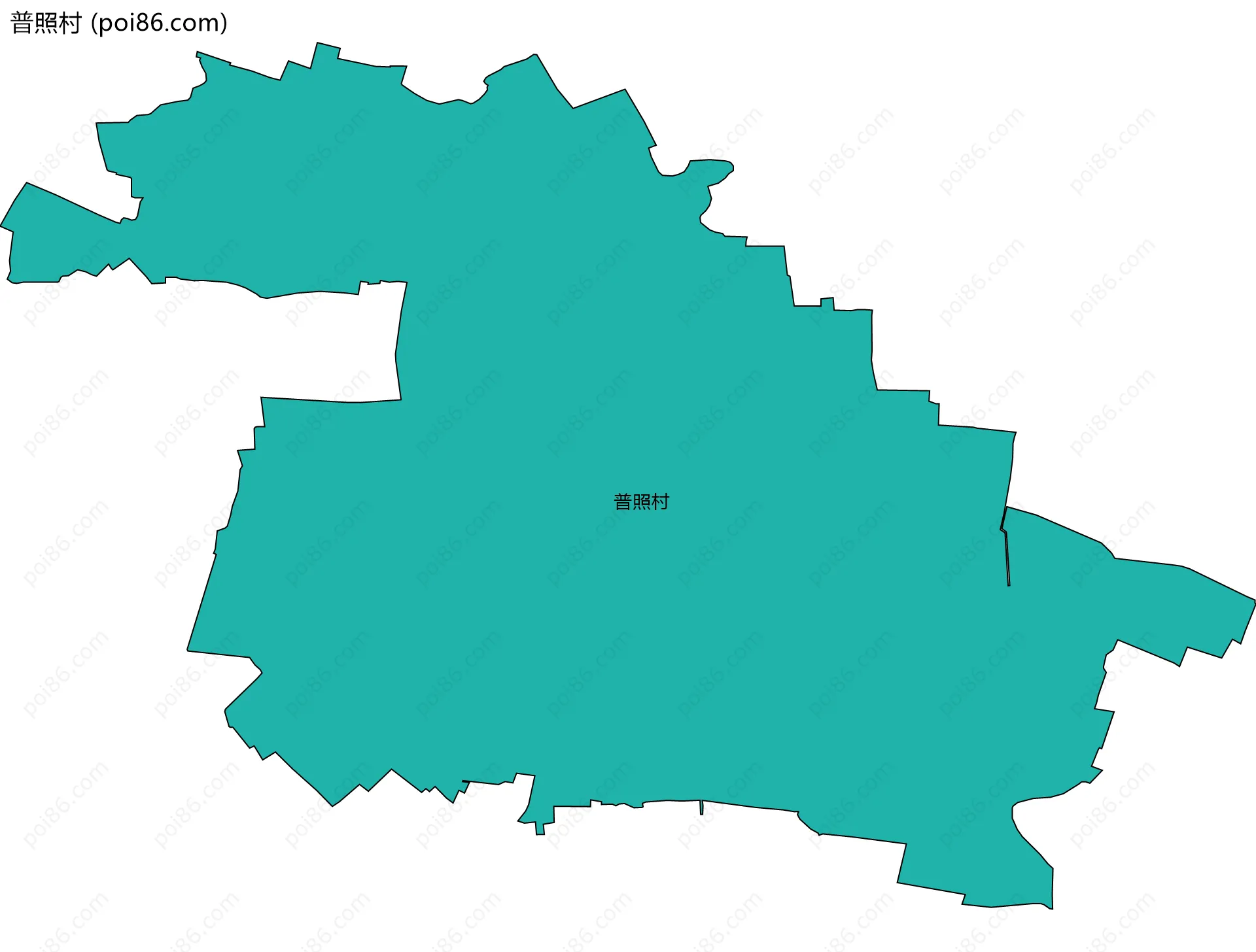 普照村边界地图