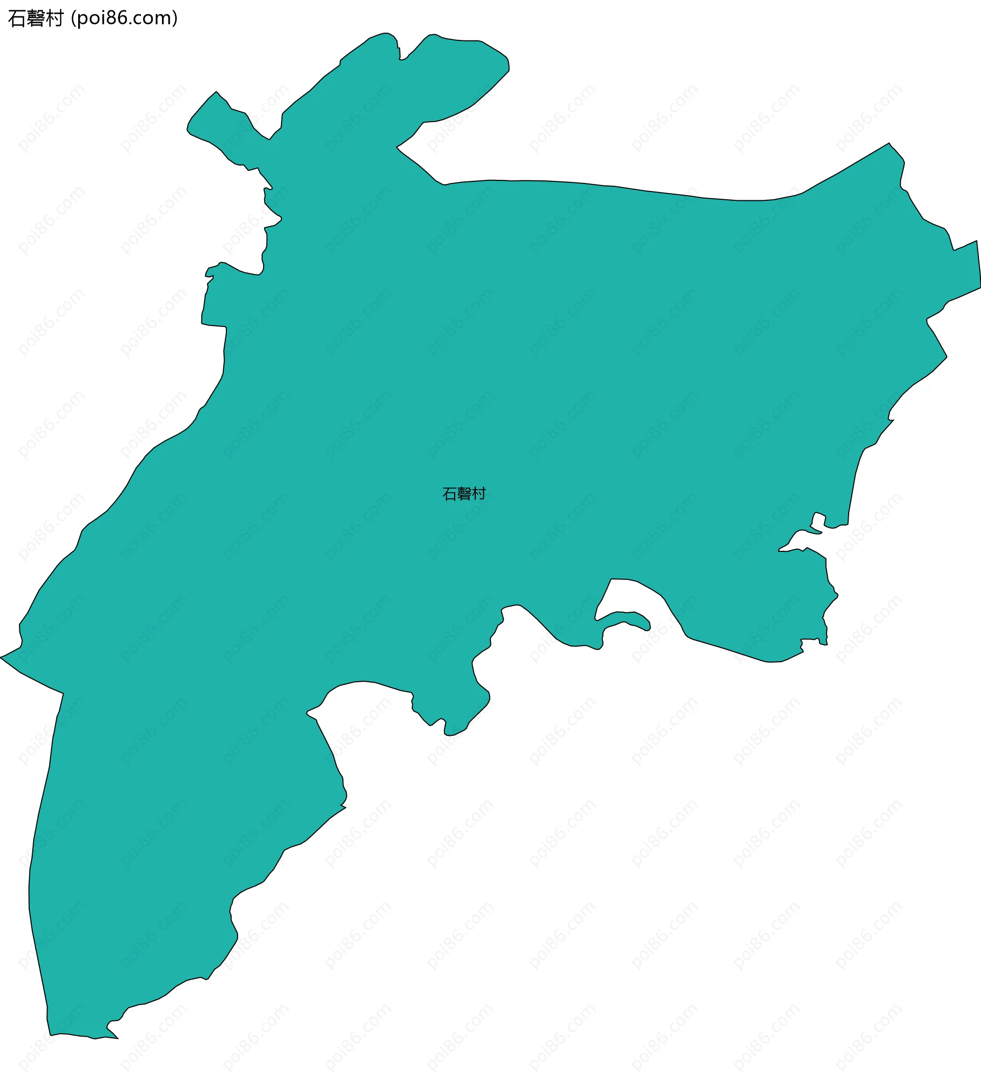 石磬村边界地图