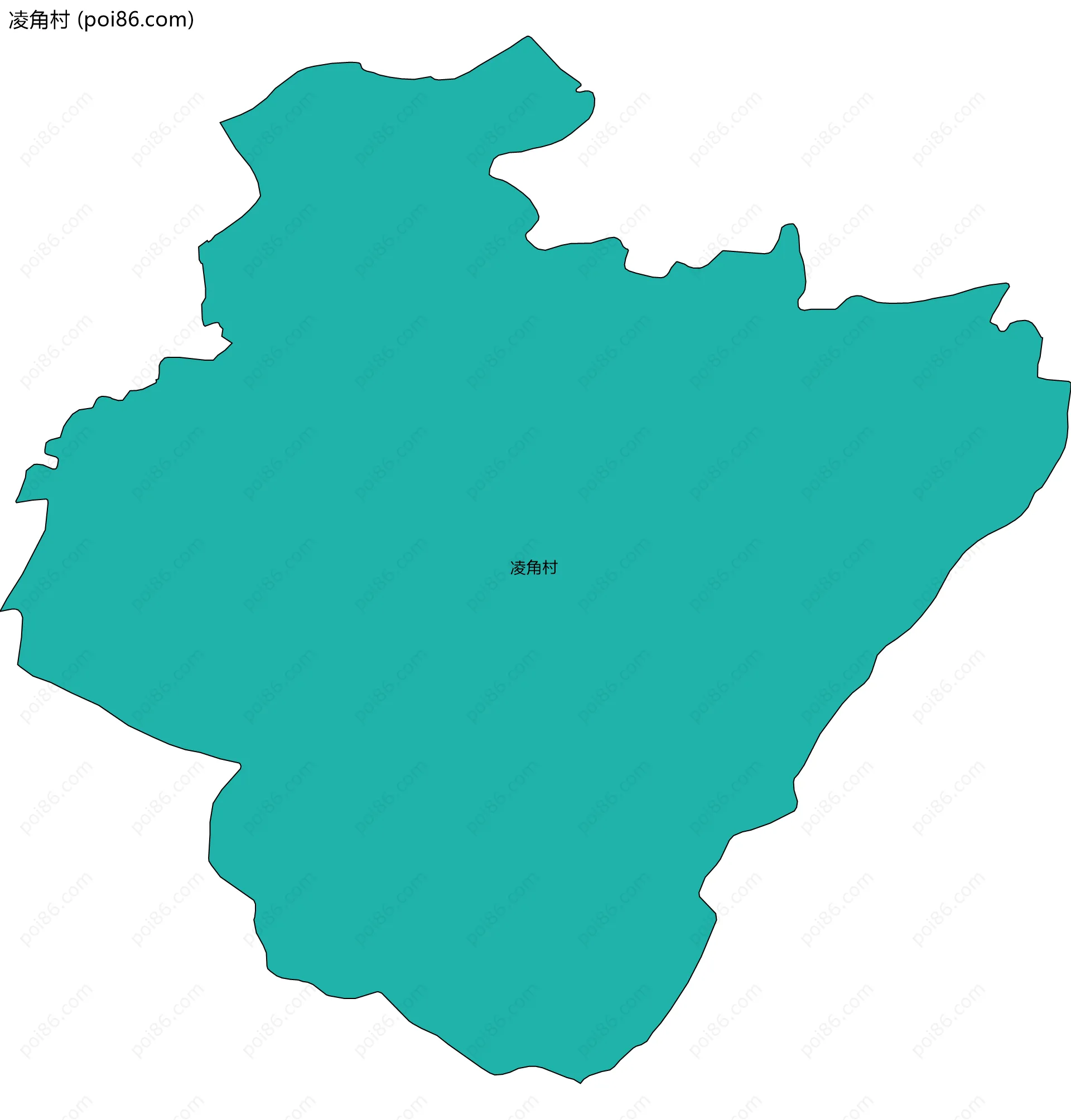 凌角村边界地图