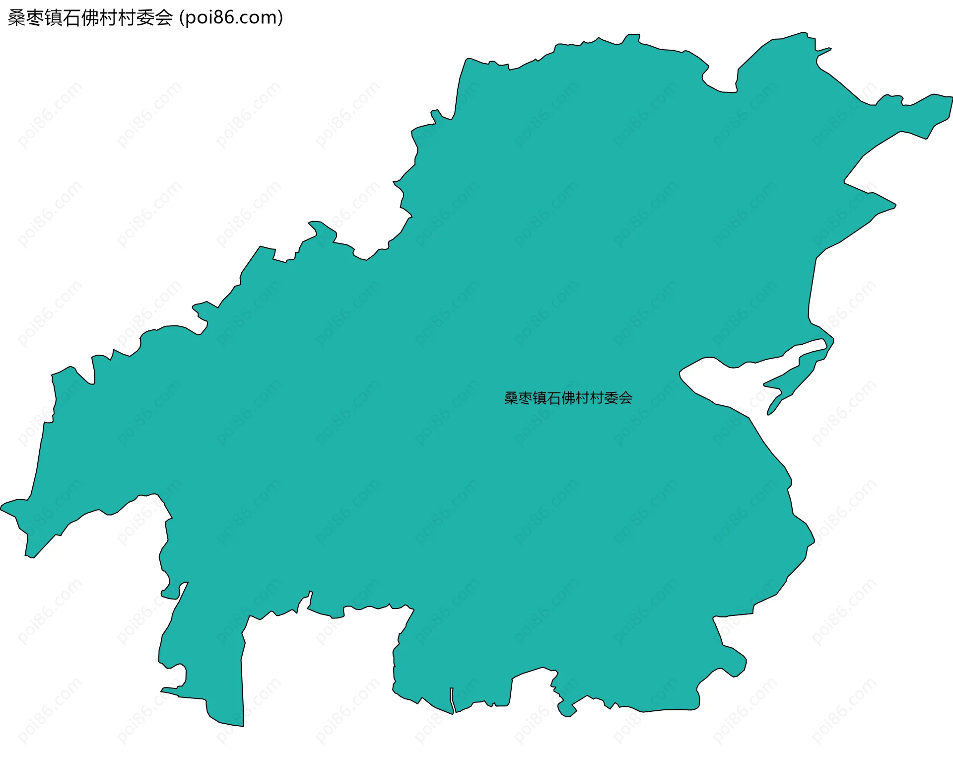 桑枣镇石佛村村委会边界地图