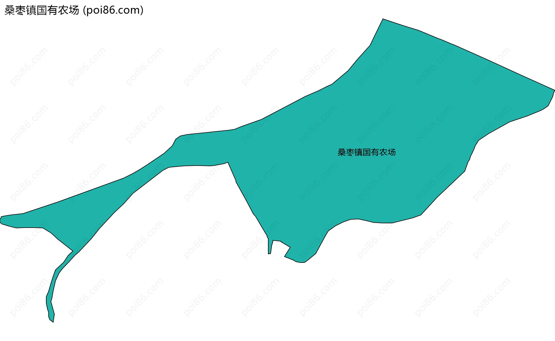 桑枣镇国有农场边界地图