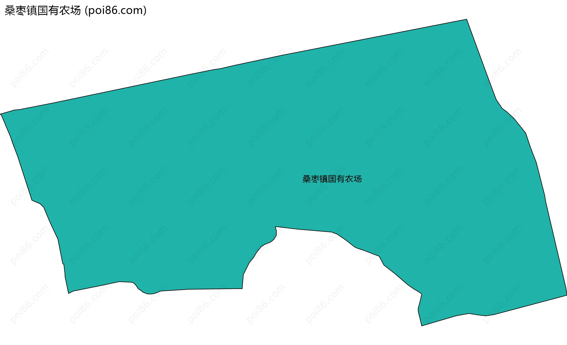 桑枣镇国有农场边界地图