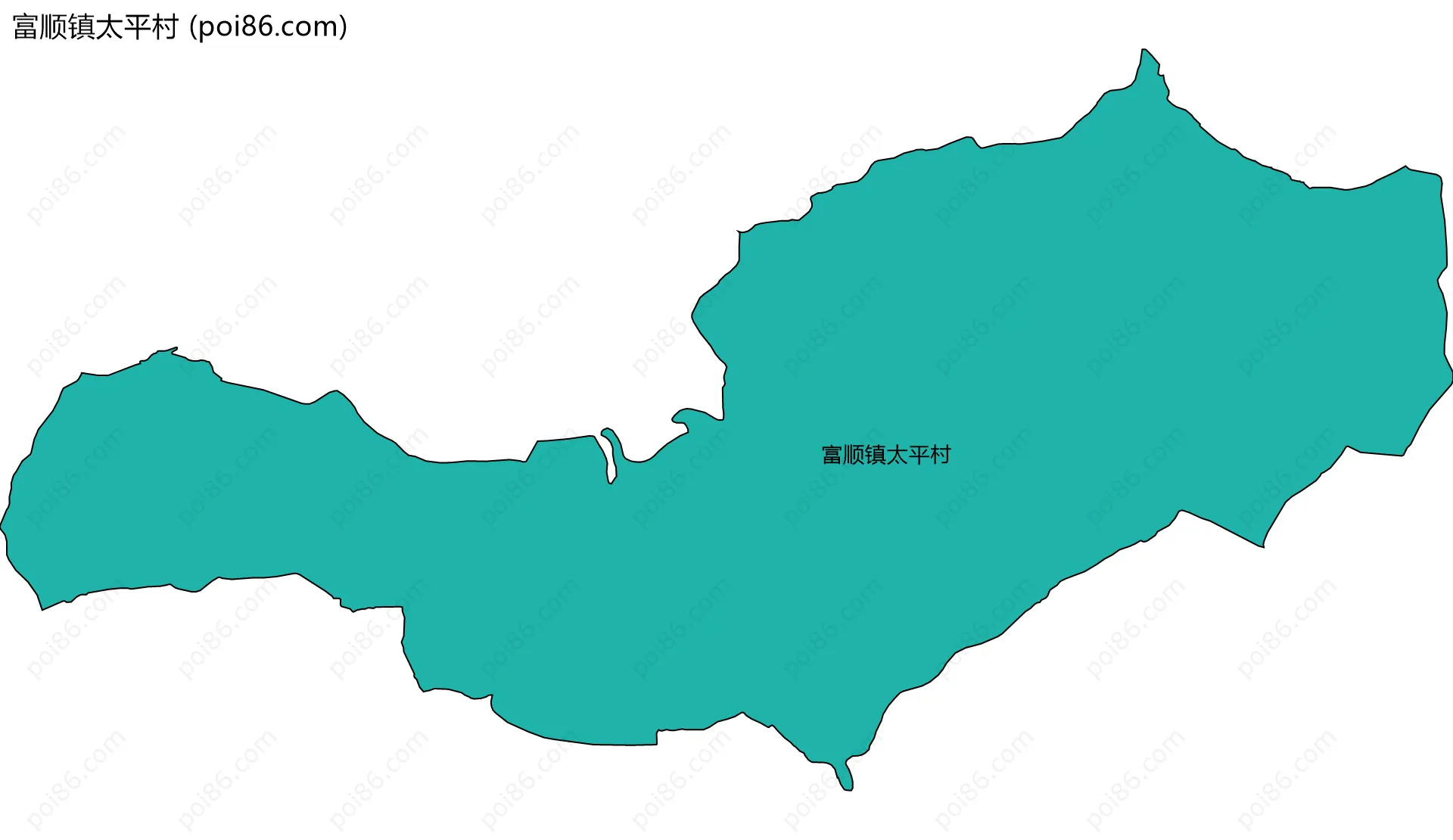 富顺镇太平村边界地图