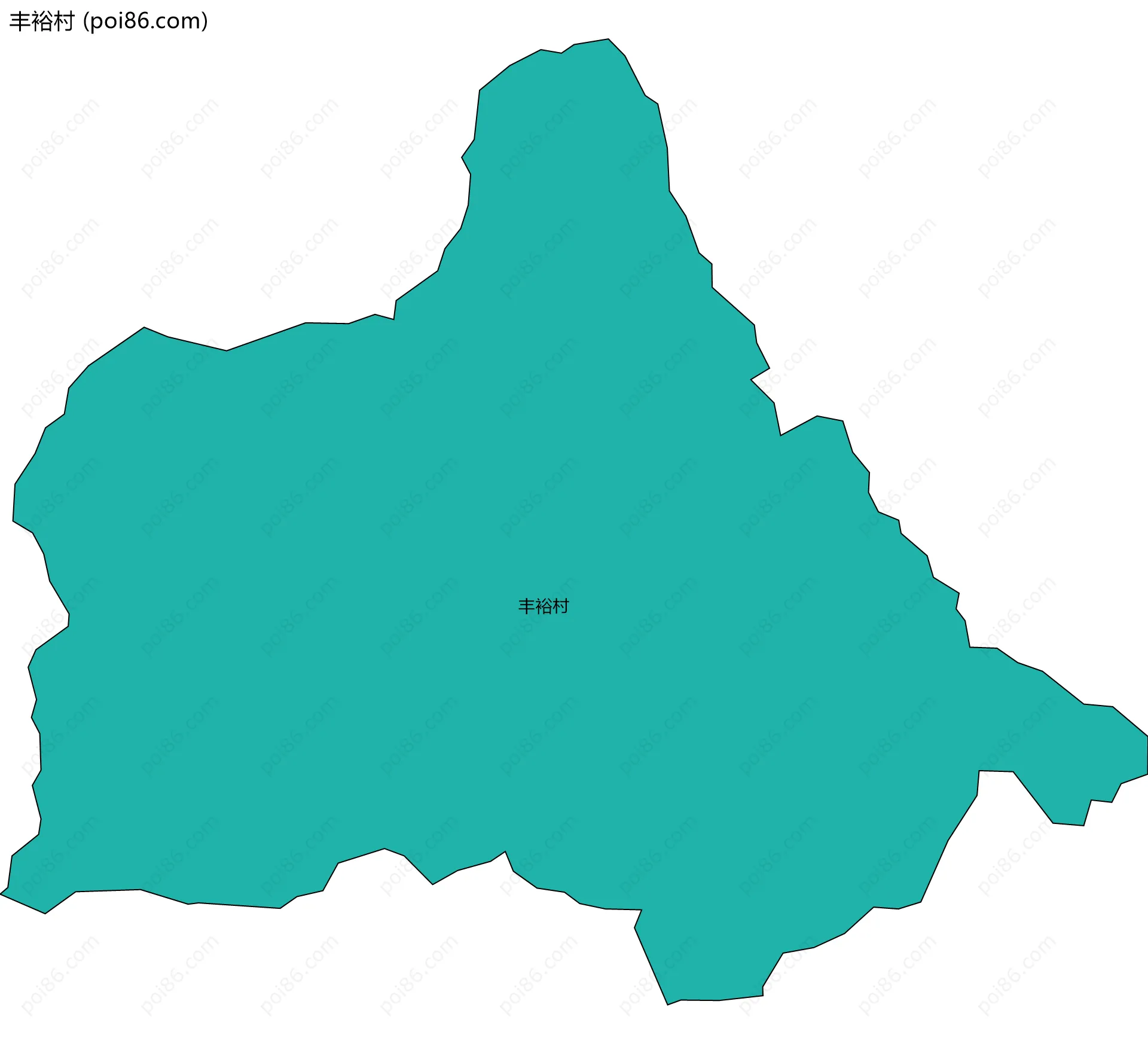 丰裕村边界地图