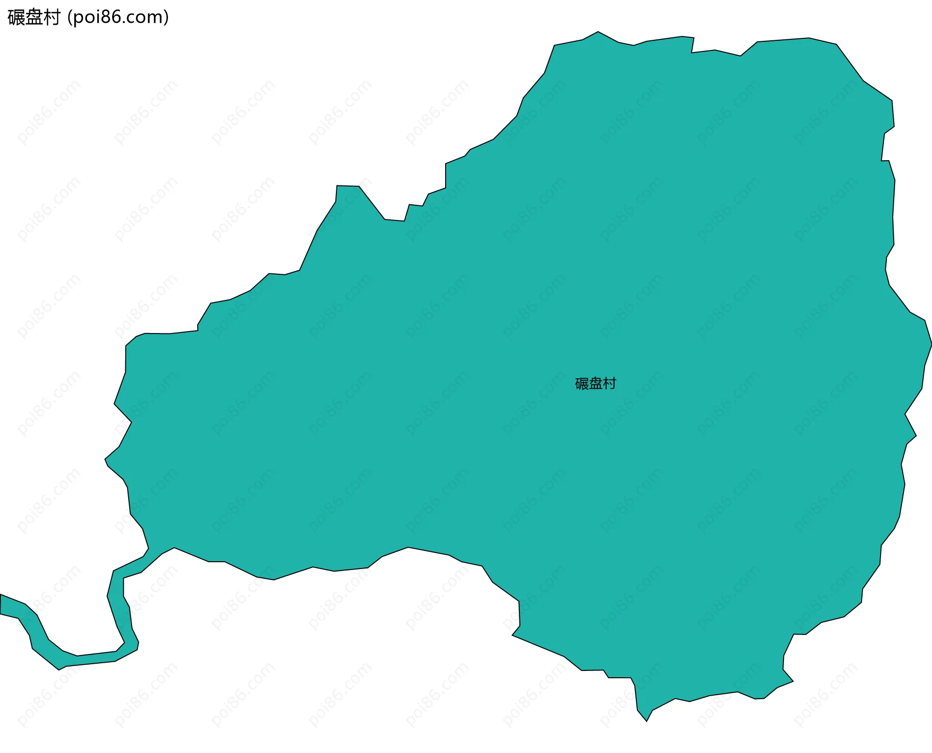 碾盘村边界地图