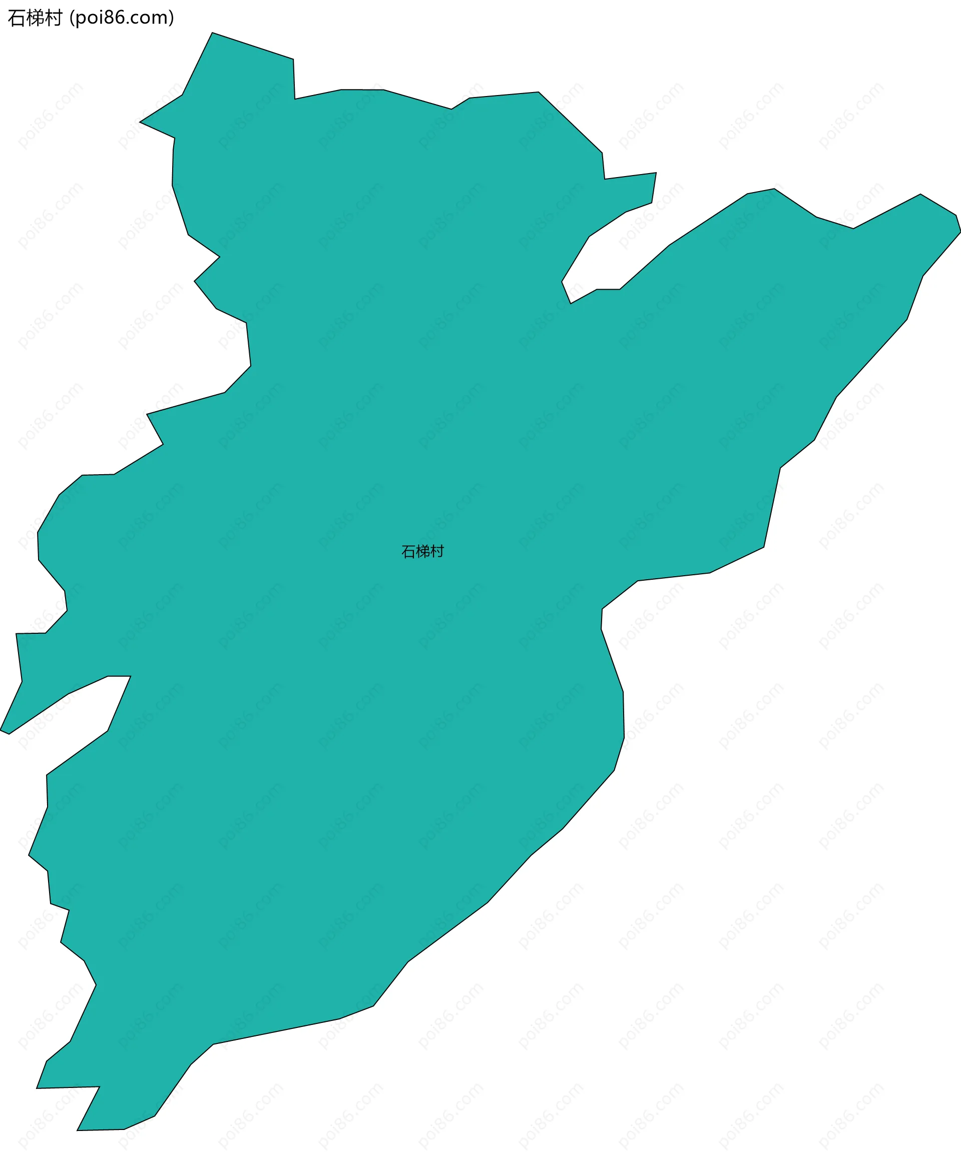 石梯村边界地图