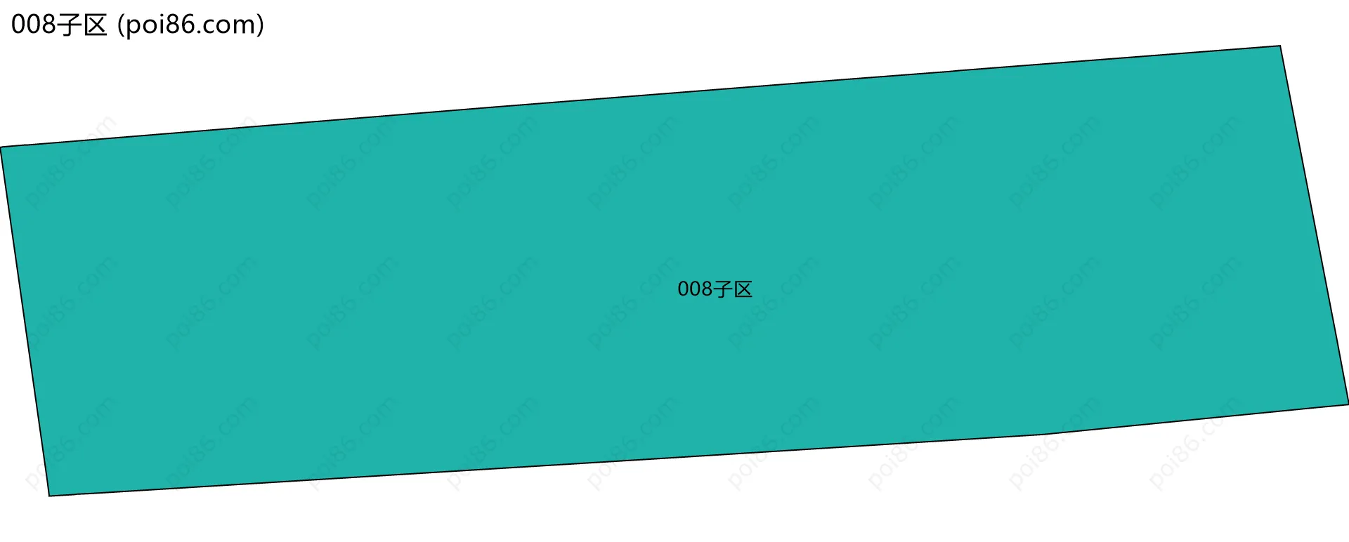 008子区边界地图