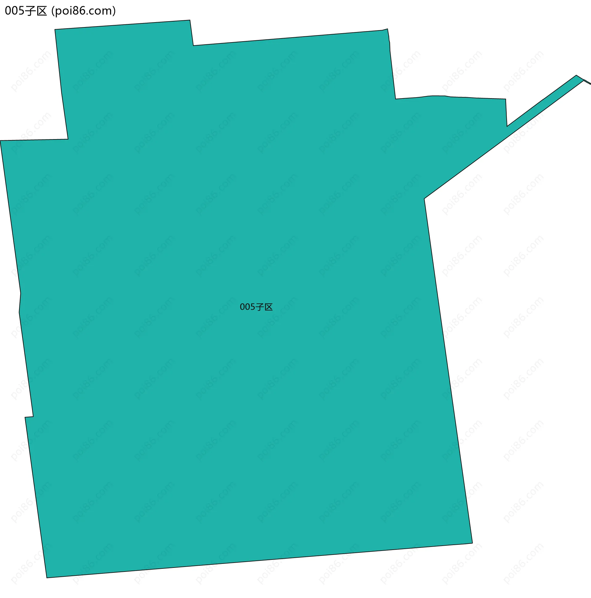 005子区边界地图