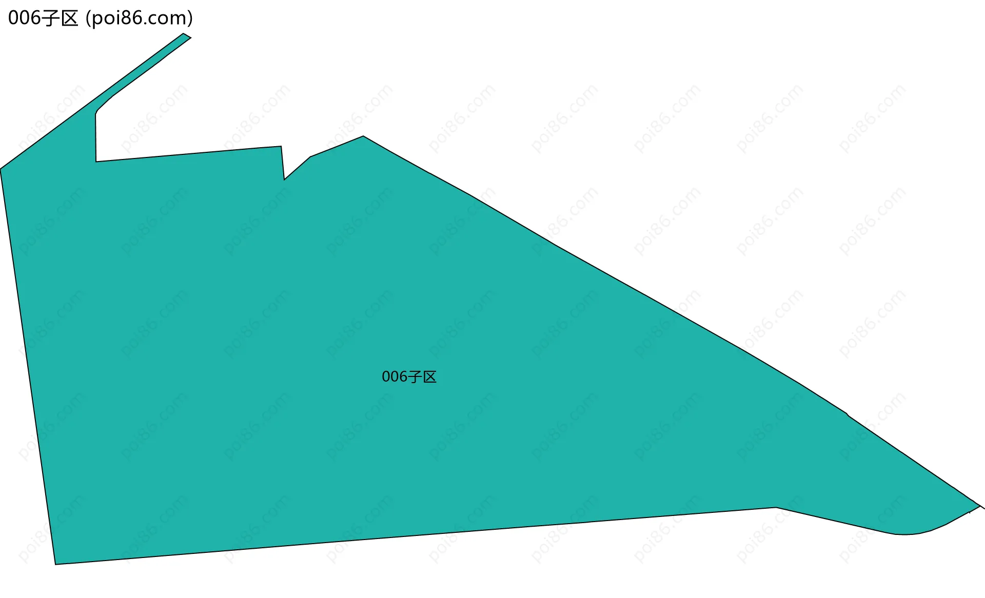 006子区边界地图