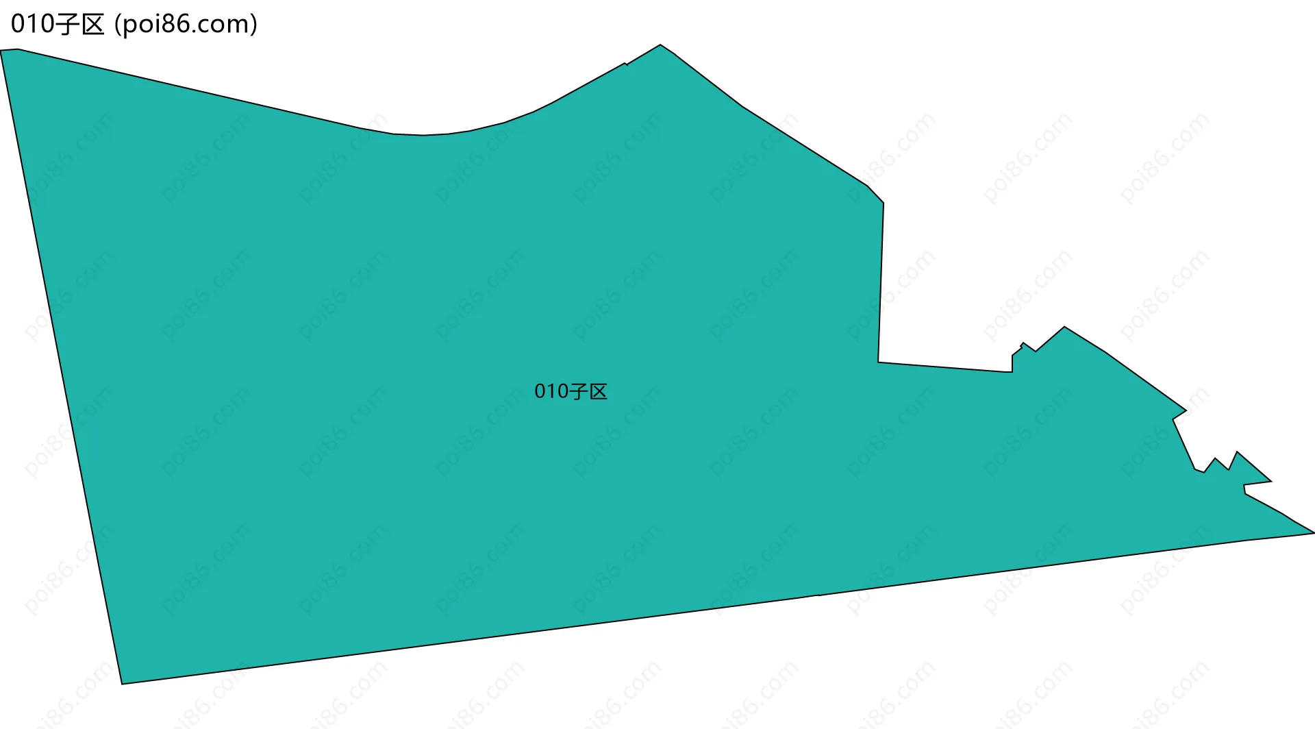 010子区边界地图