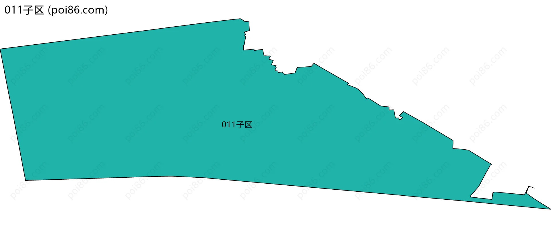 011子区边界地图