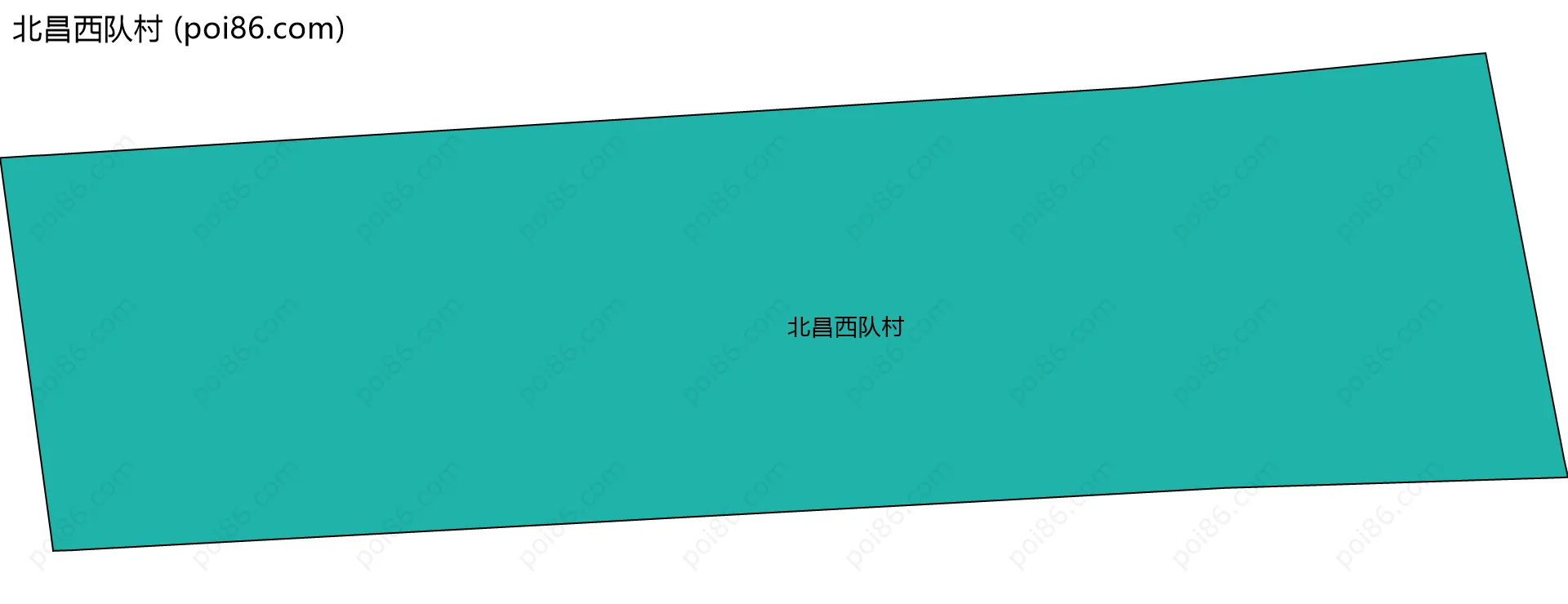 北昌西队村边界地图