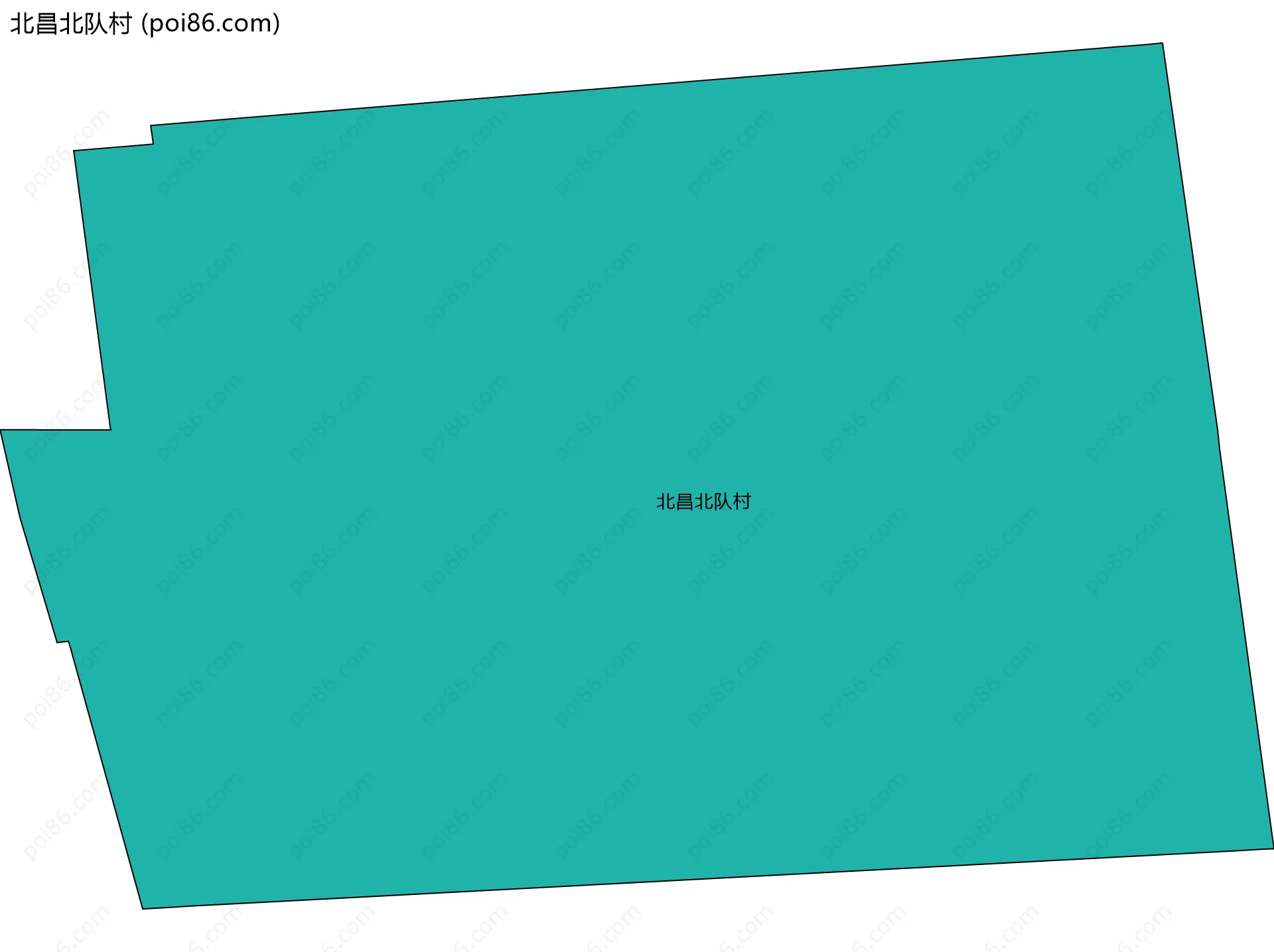 北昌北队村边界地图