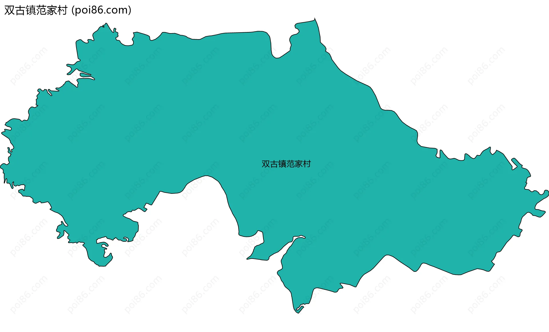 双古镇范家村边界地图