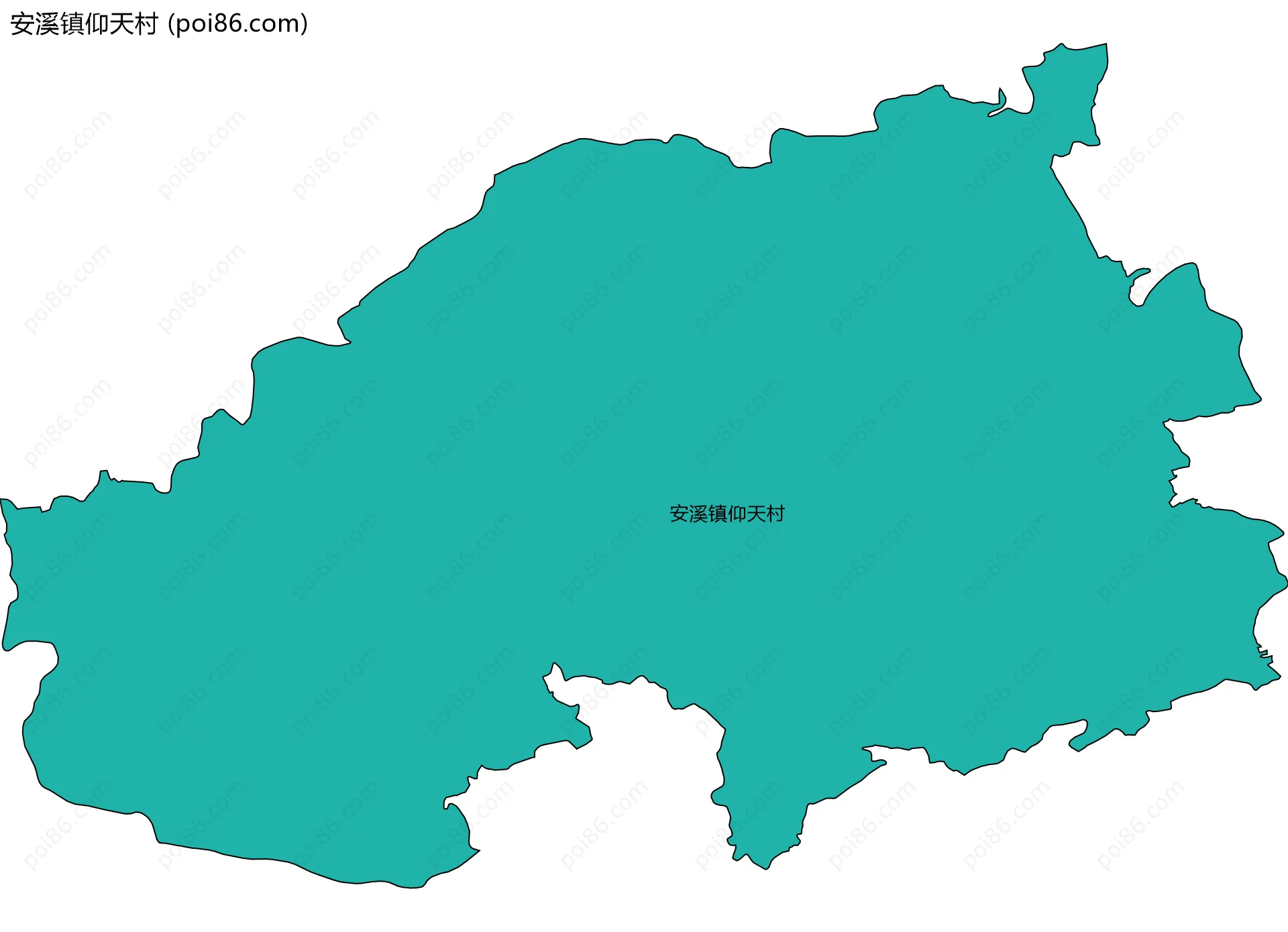 安溪镇仰天村边界地图