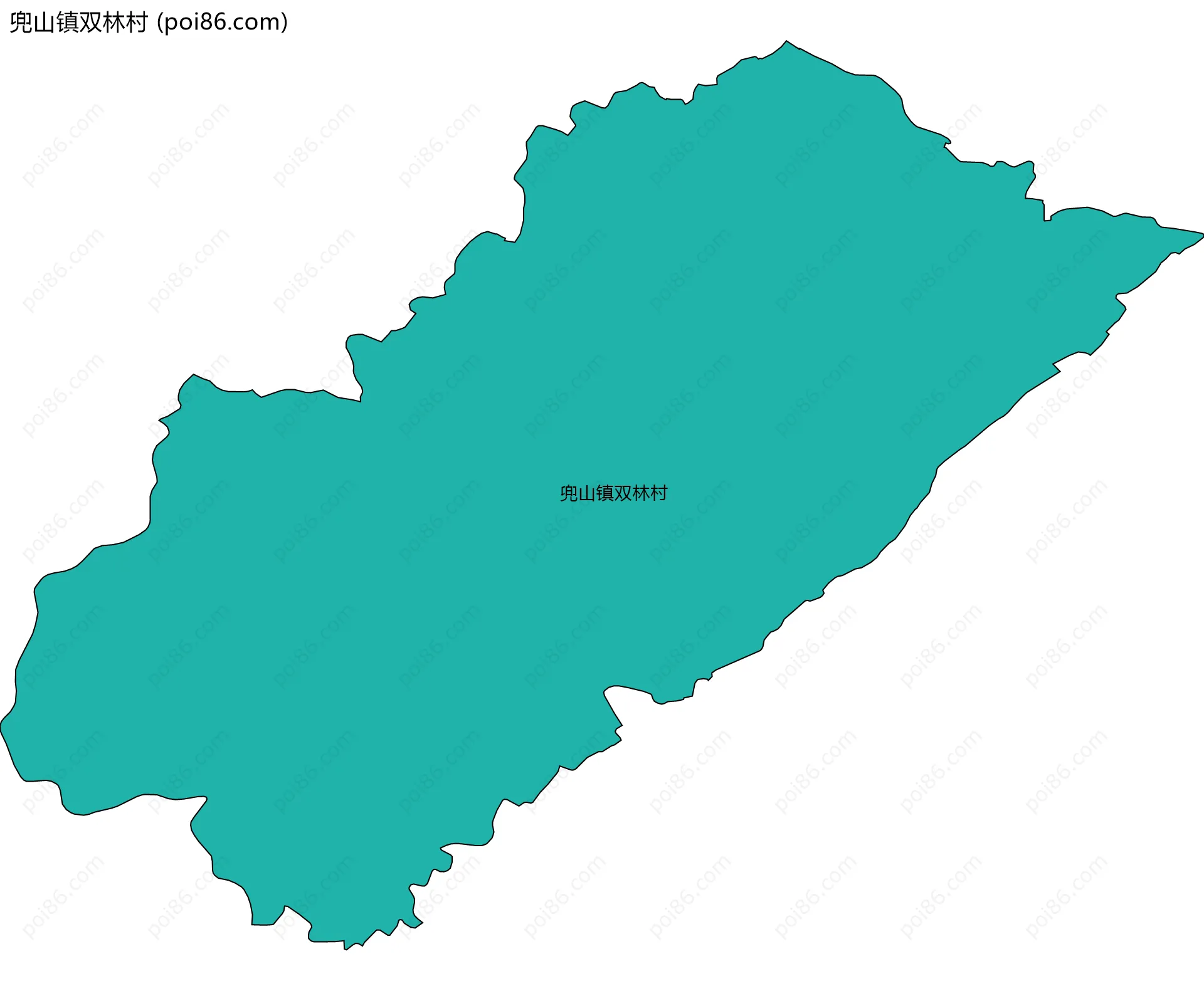 兜山镇双林村边界地图