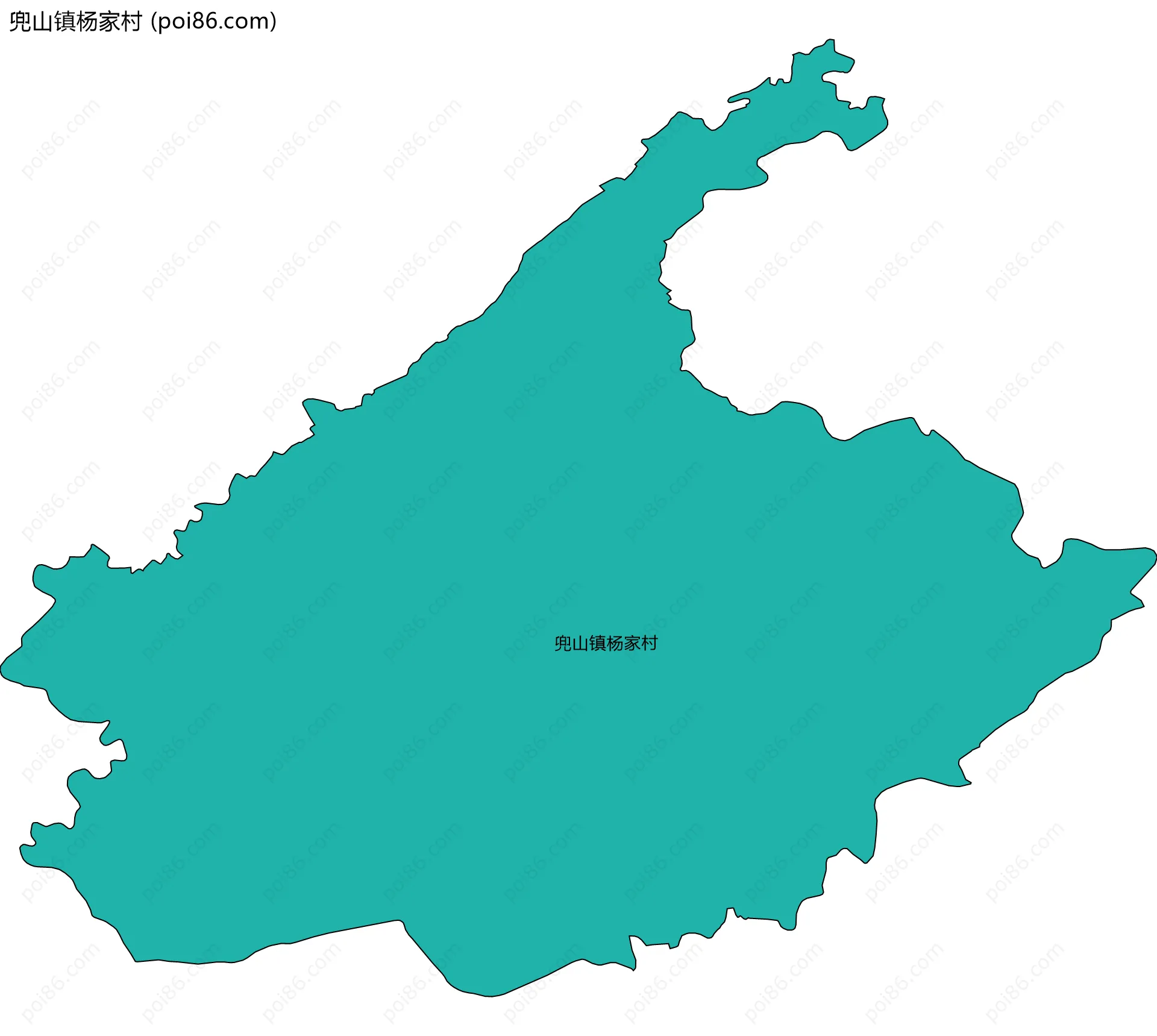 兜山镇杨家村边界地图