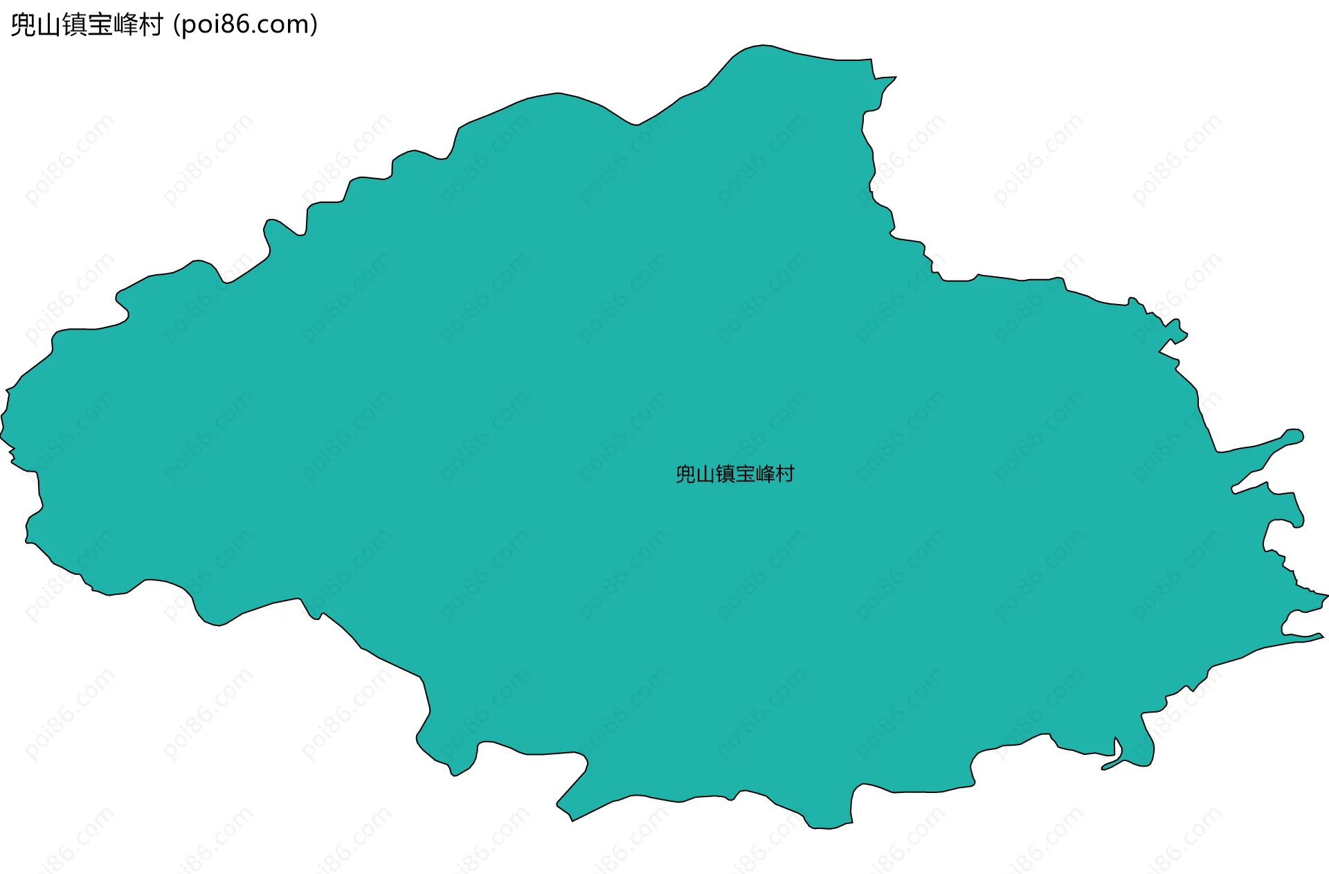 兜山镇宝峰村边界地图