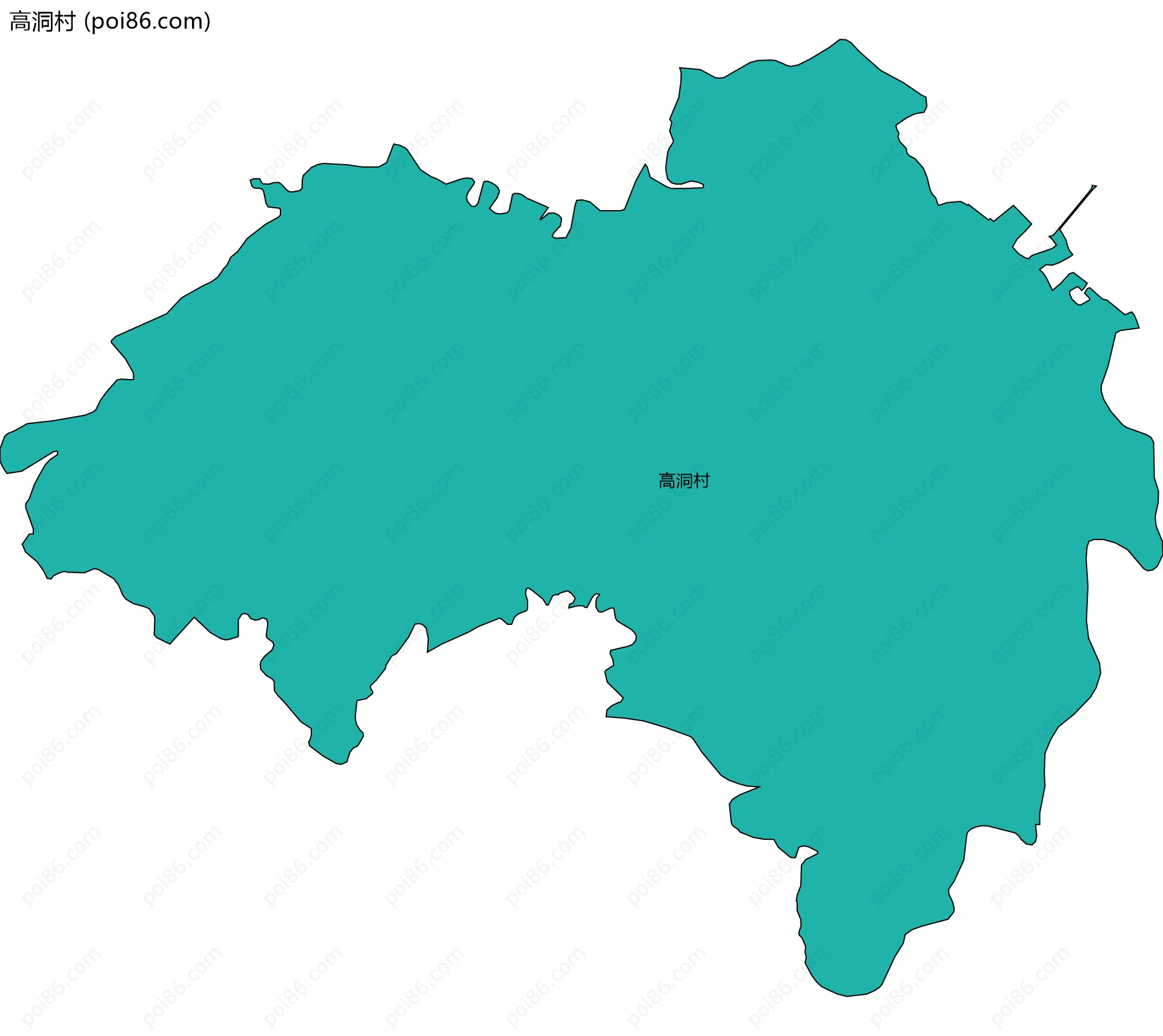 高洞村边界地图