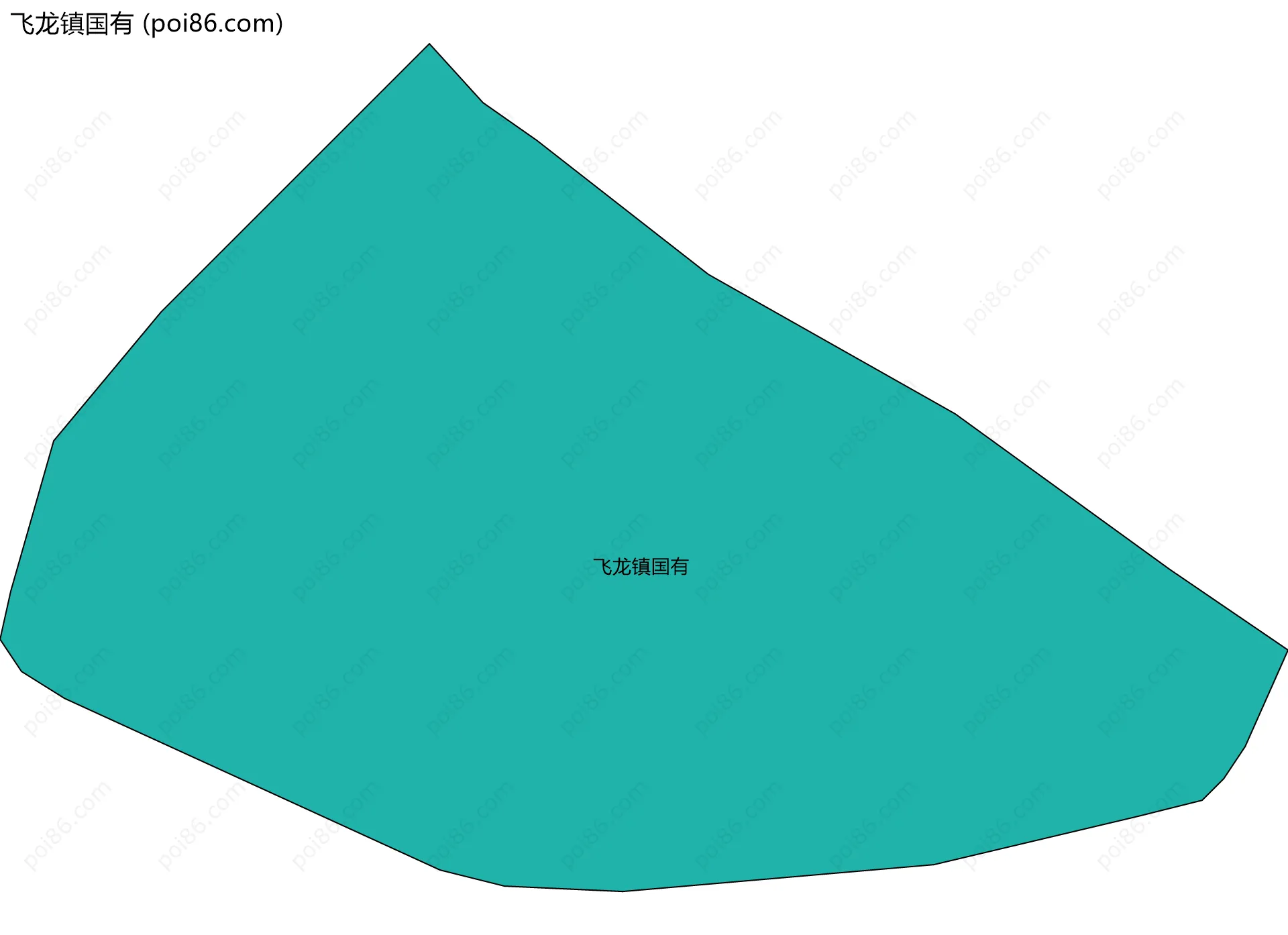 飞龙镇国有边界地图