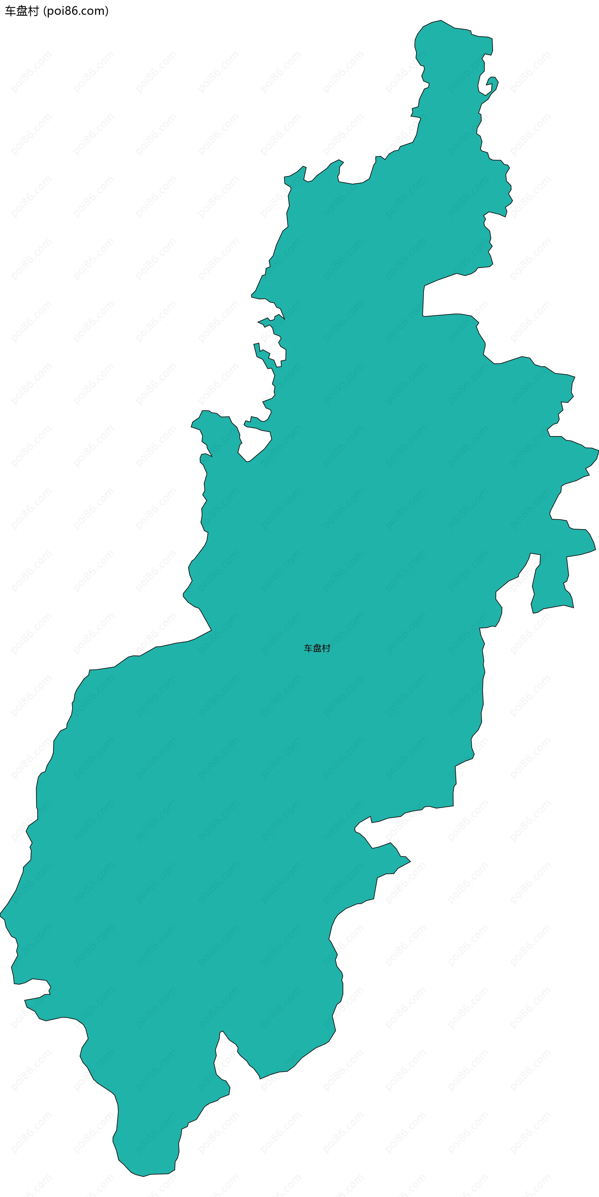 车盘村边界地图