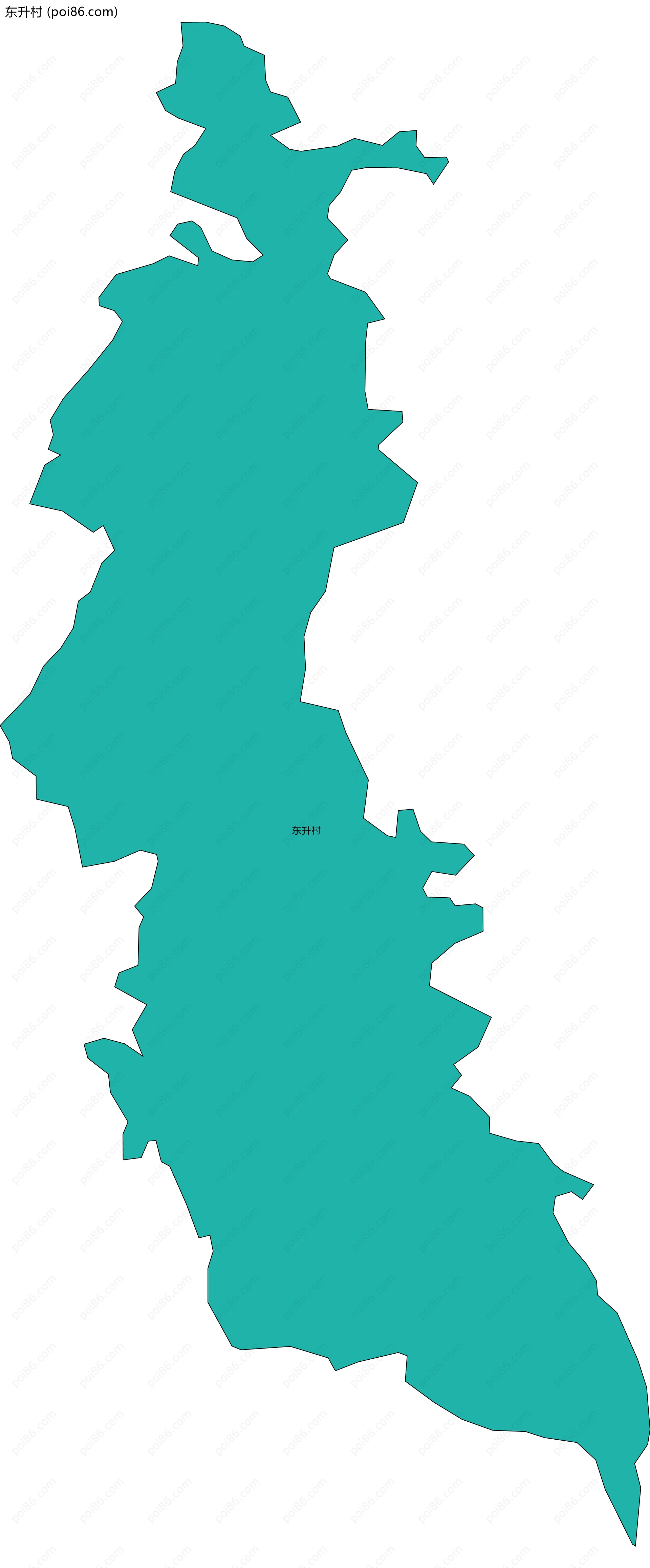 东升村边界地图
