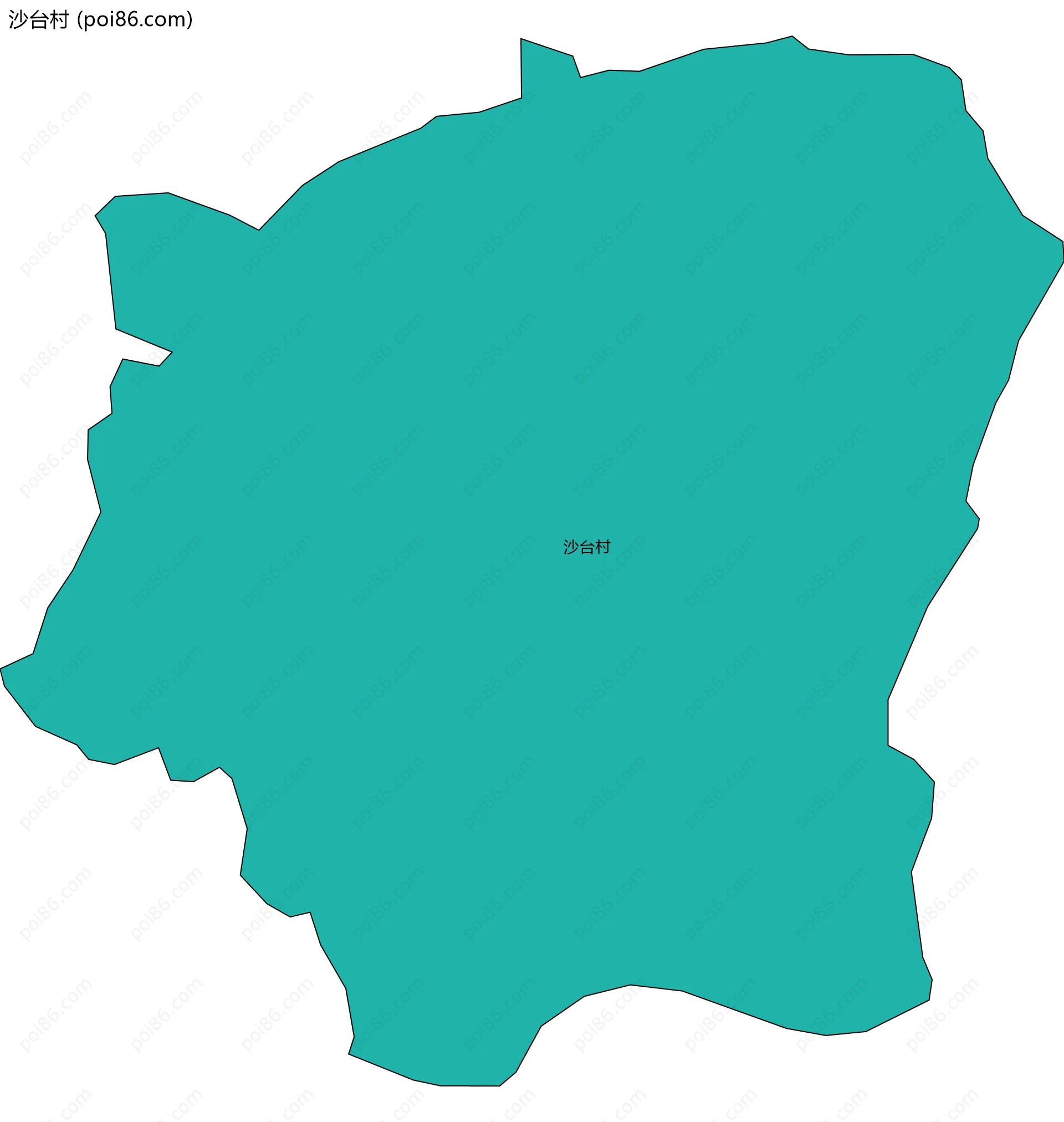 沙台村边界地图
