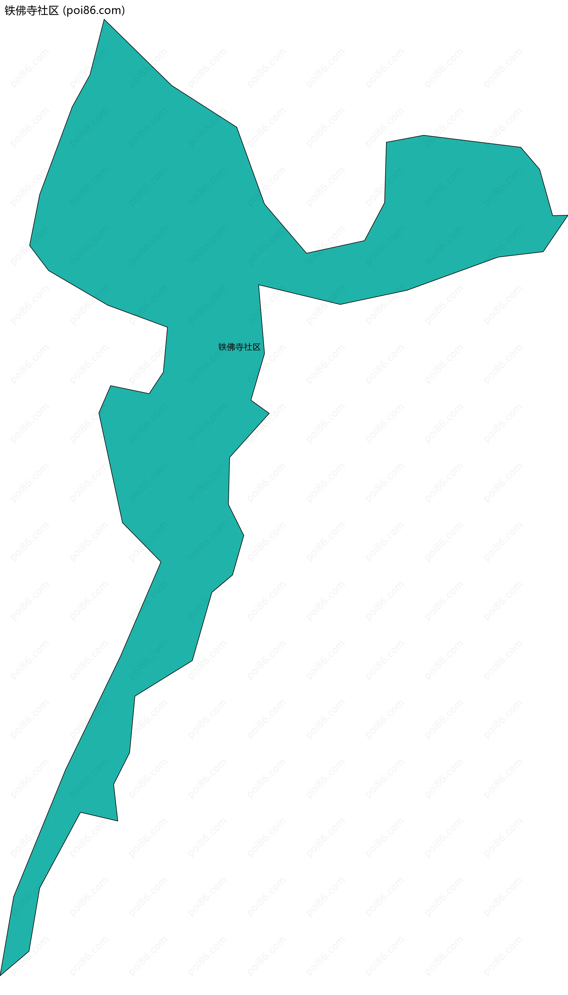 铁佛寺社区边界地图