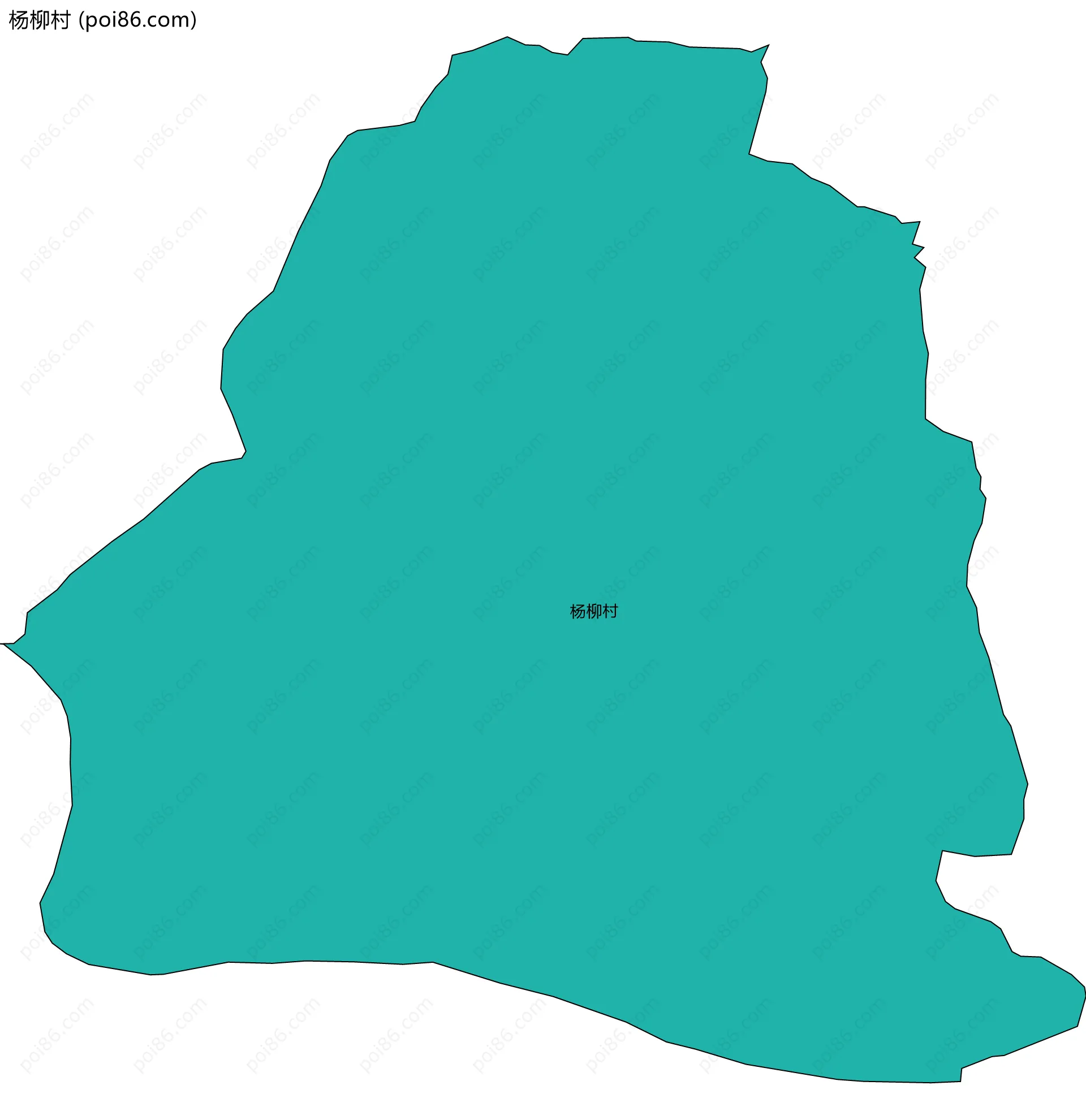 杨柳村边界地图