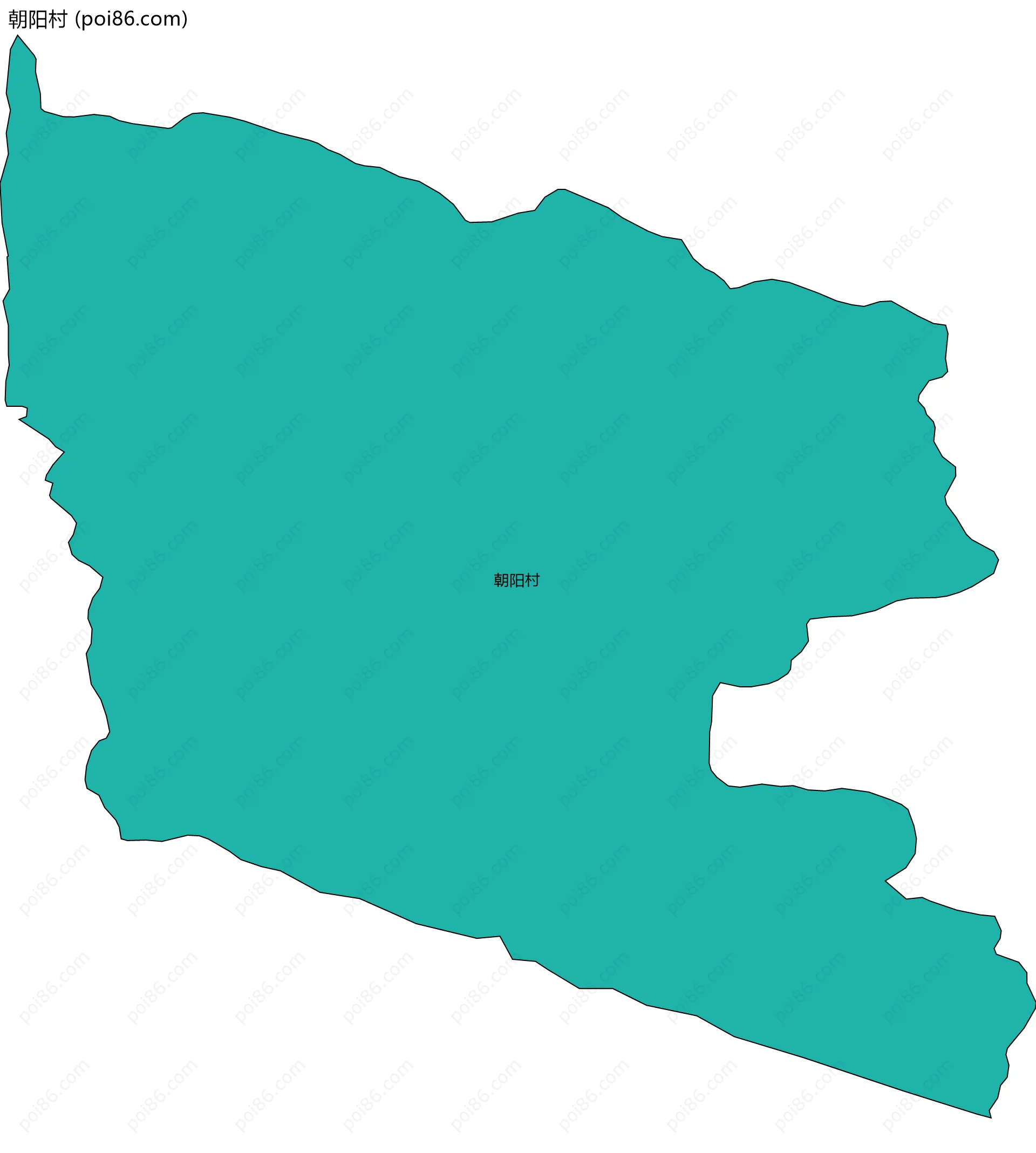 朝阳村边界地图