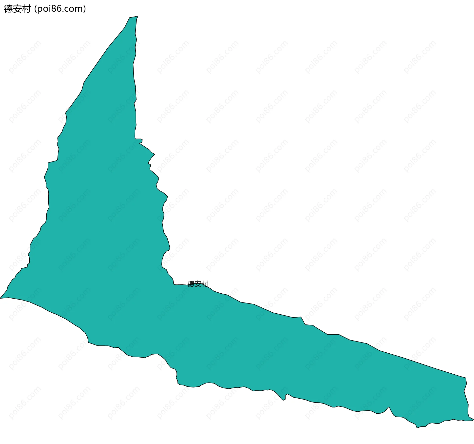 德安村边界地图