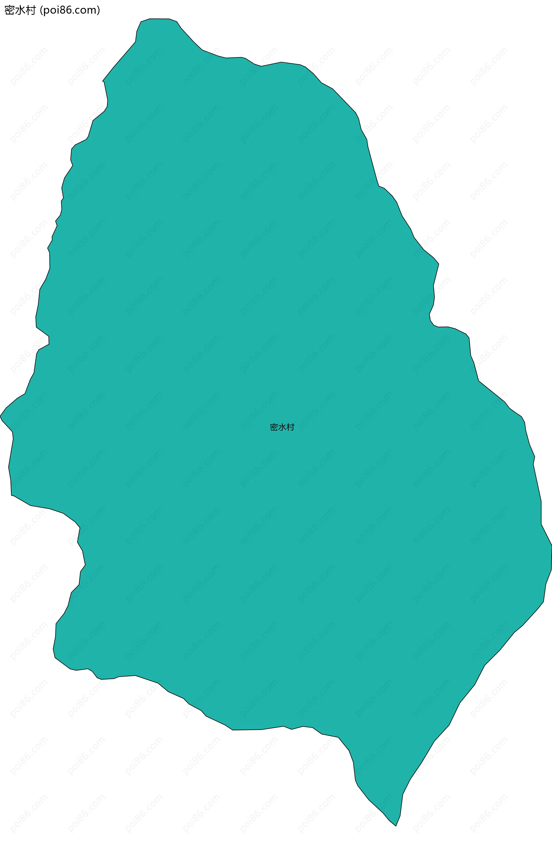 密水村边界地图