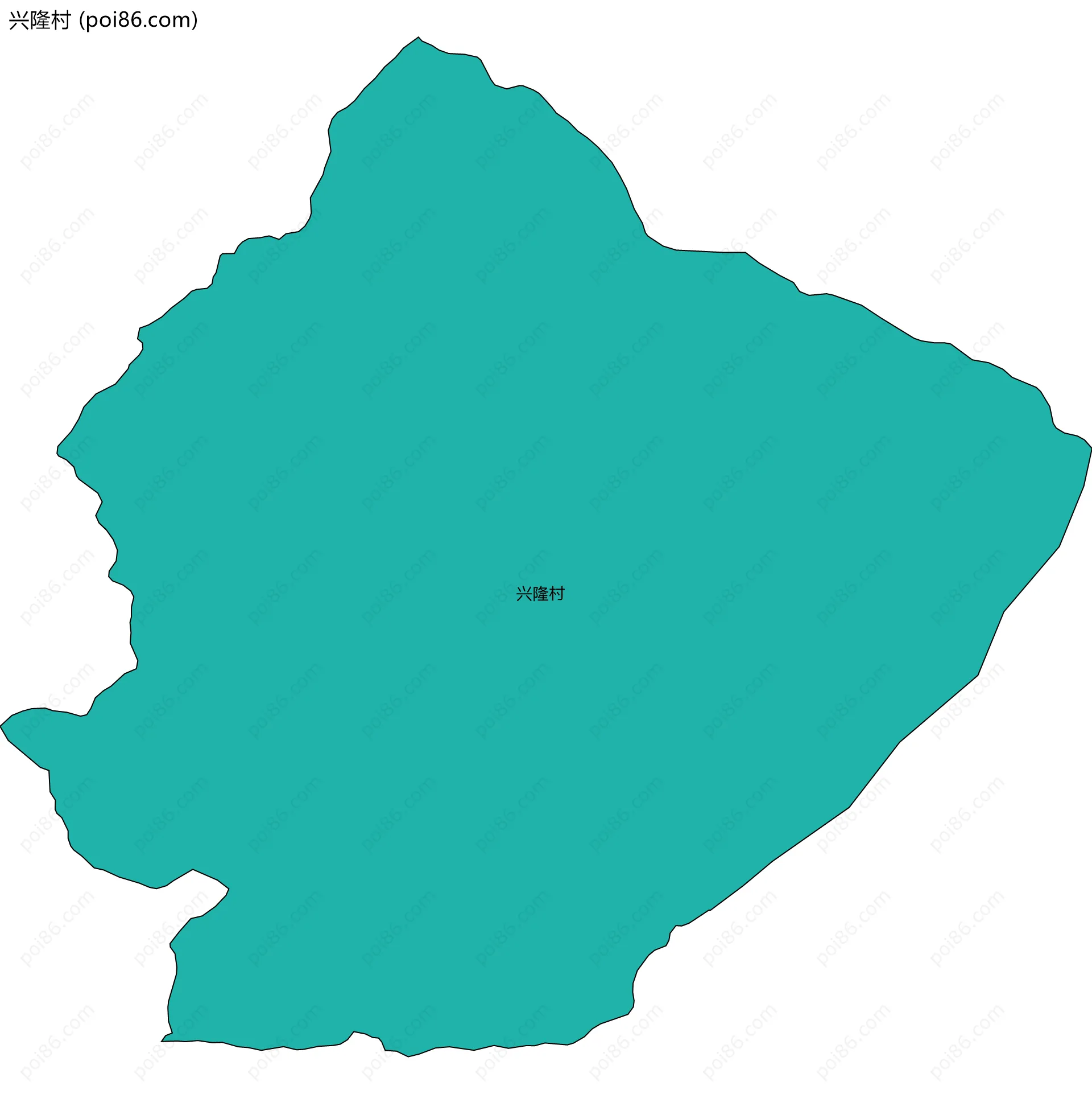 兴隆村边界地图