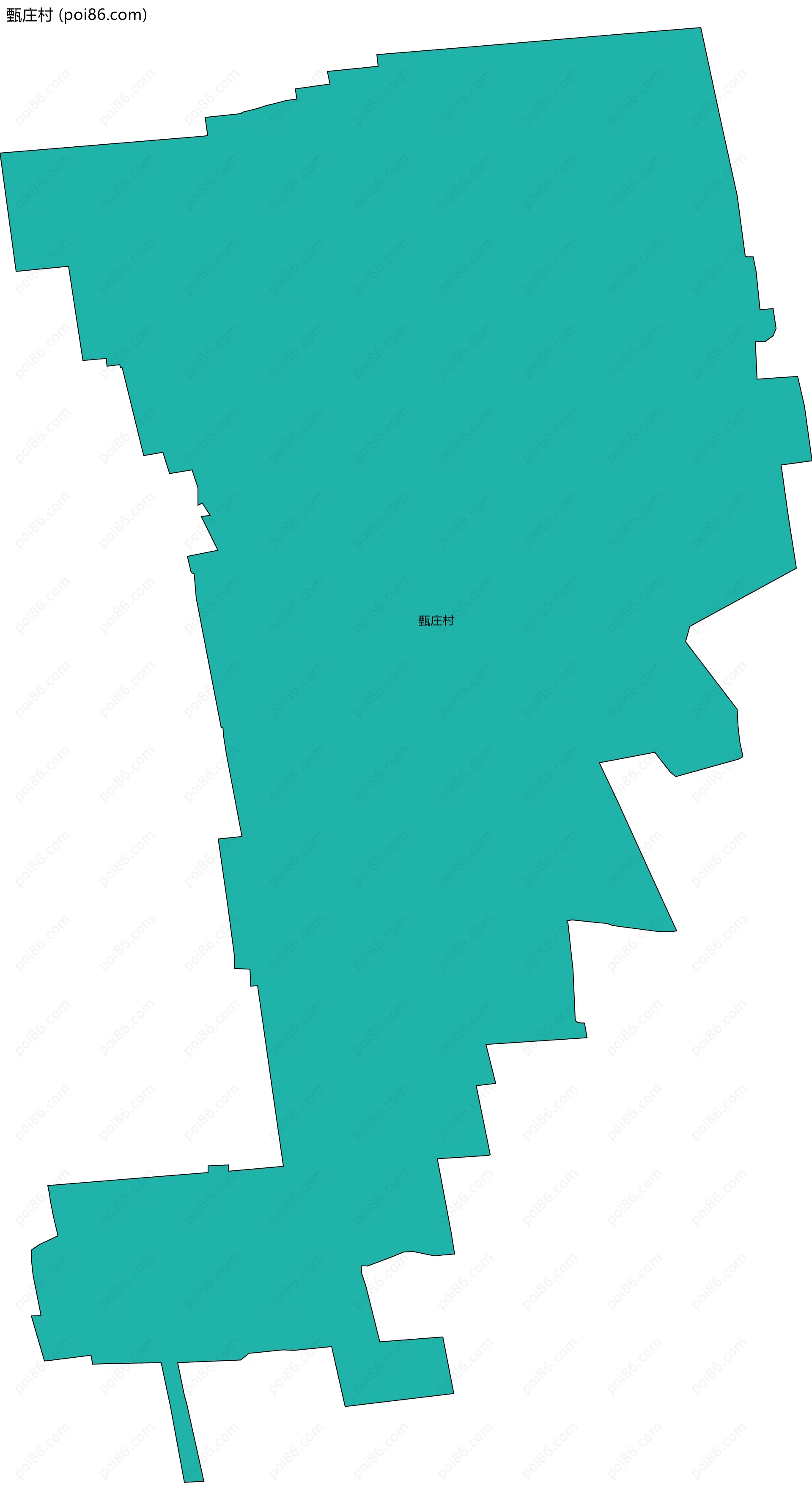 甄庄村边界地图