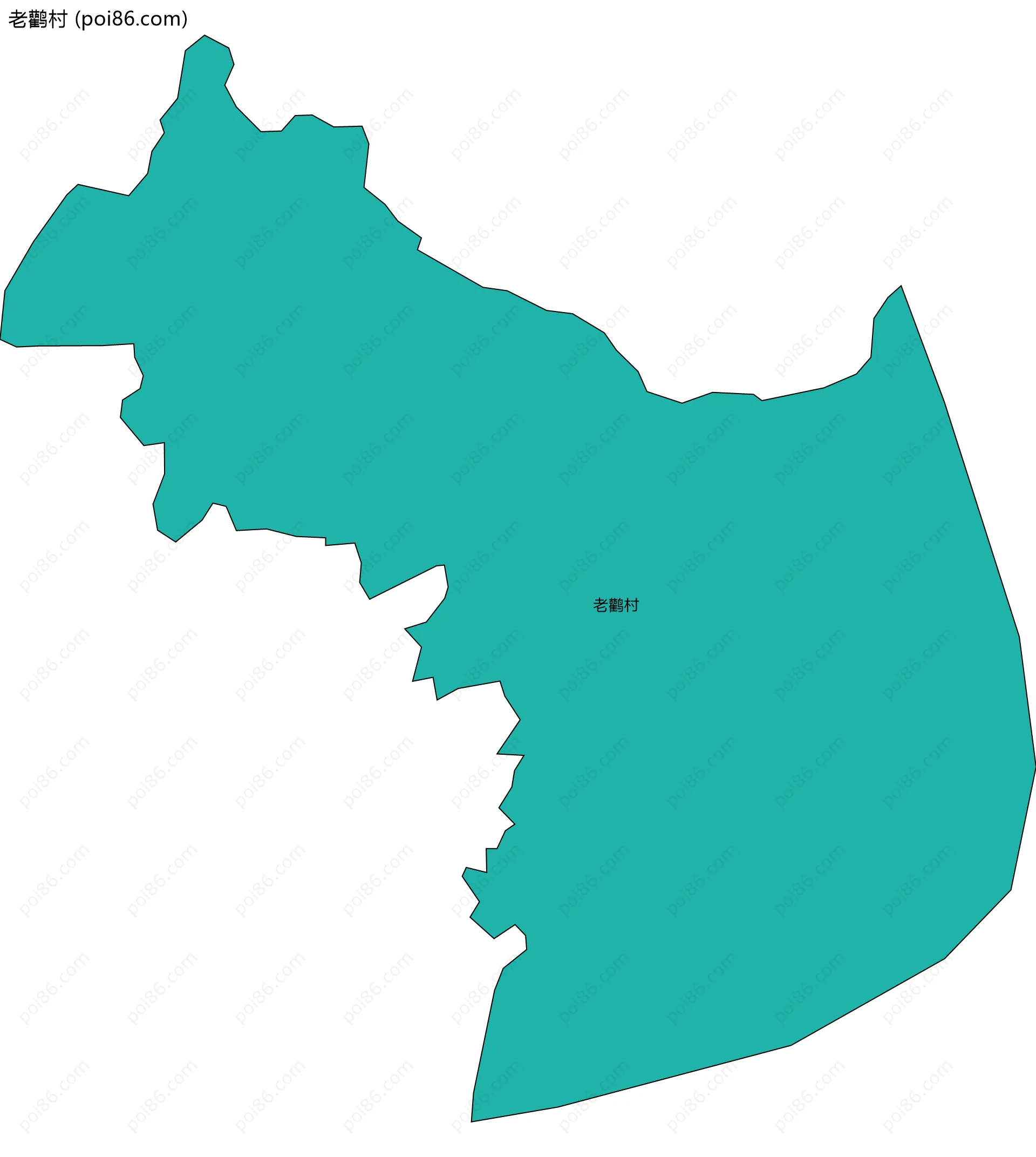 老鹳村边界地图