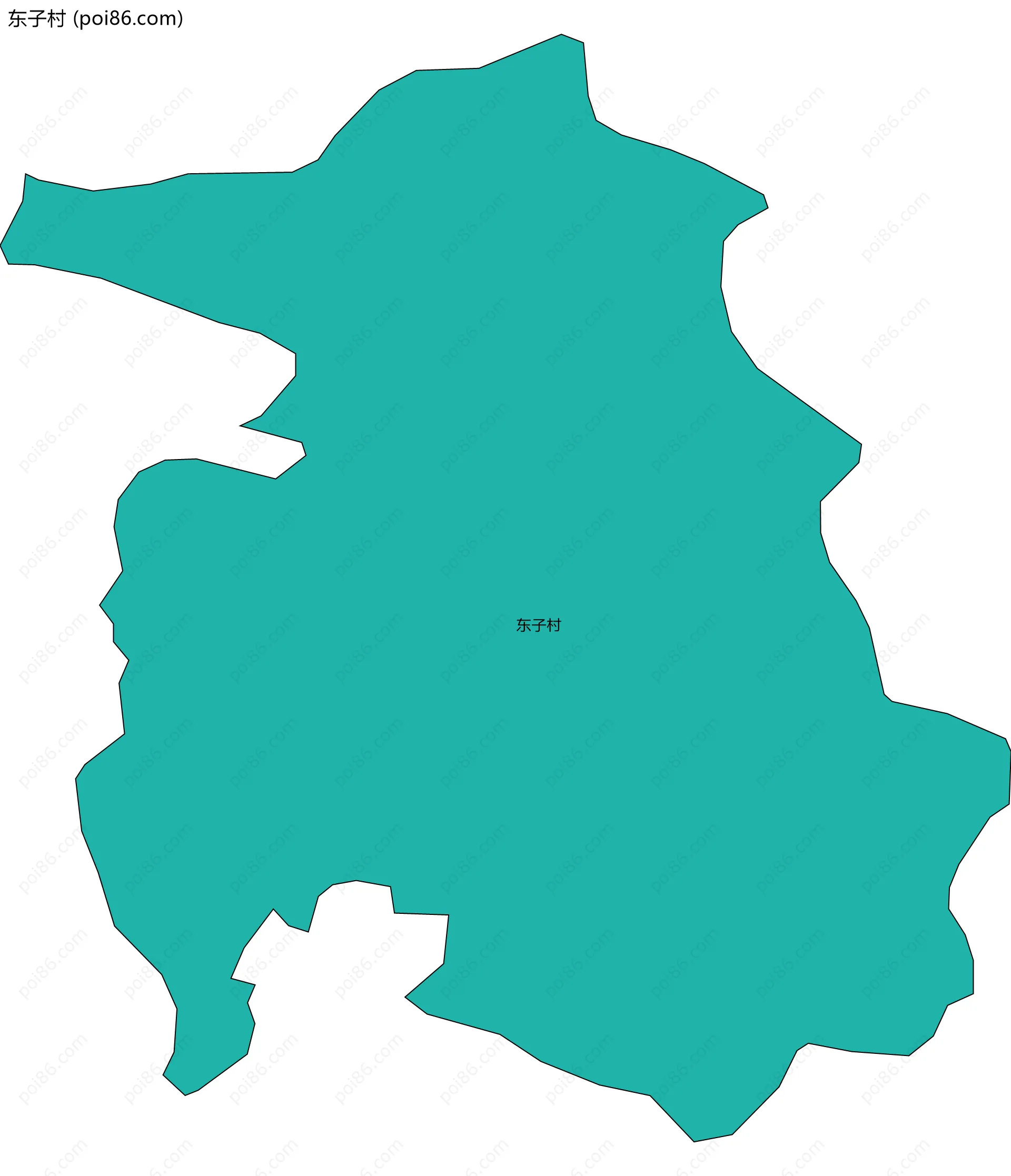 东子村边界地图