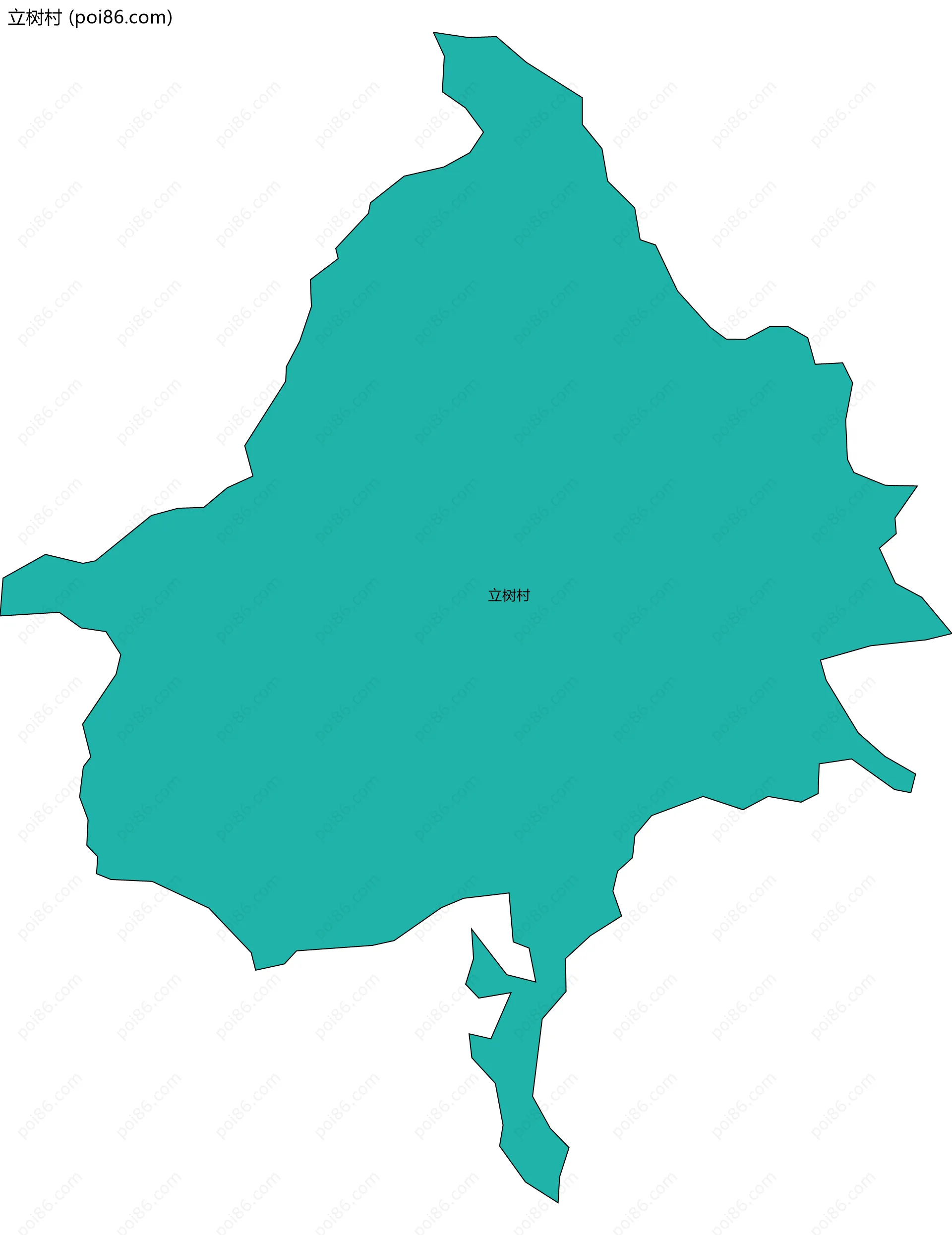 立树村边界地图