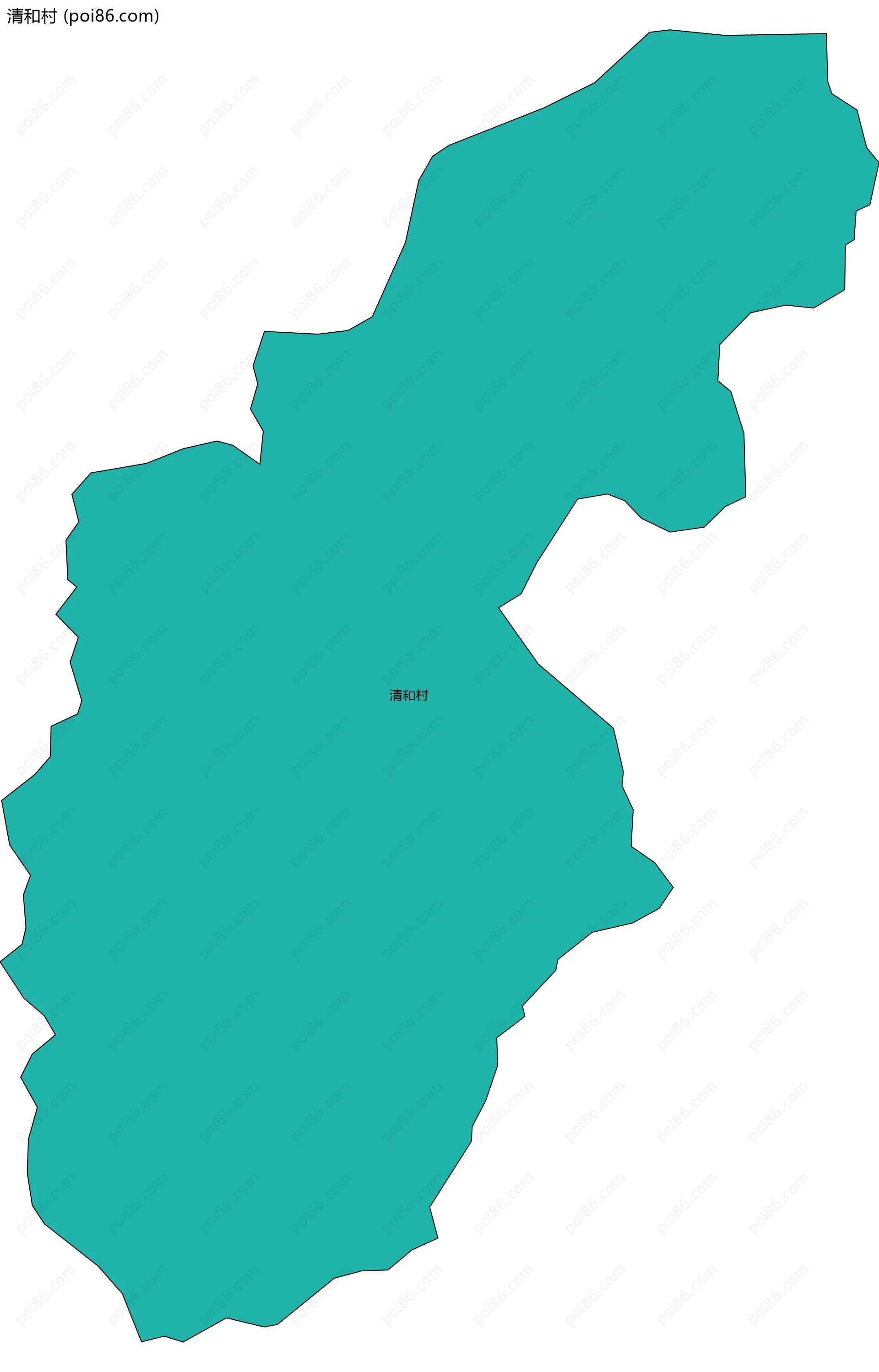 清和村边界地图