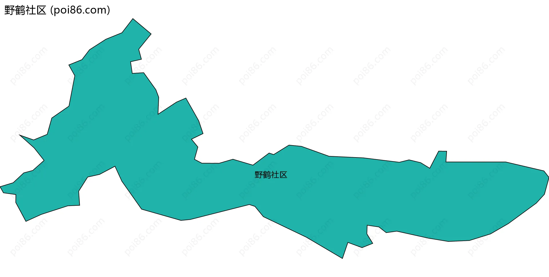 野鹤社区边界地图