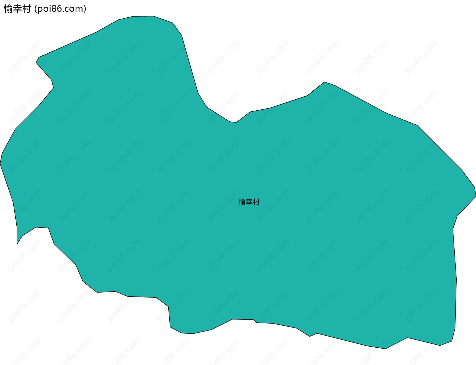 愉幸村边界地图