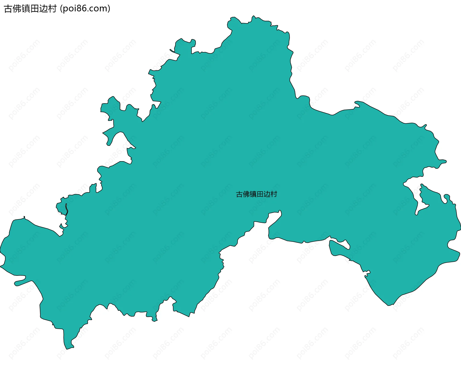 古佛镇田边村边界地图