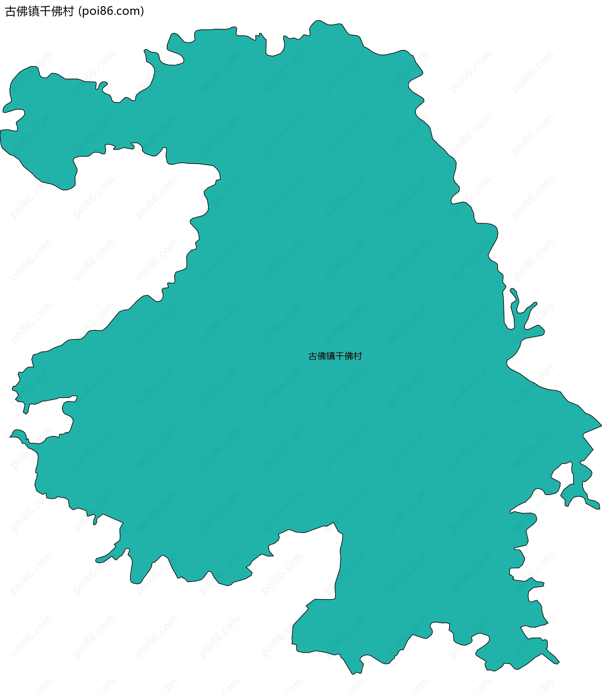 古佛镇千佛村边界地图