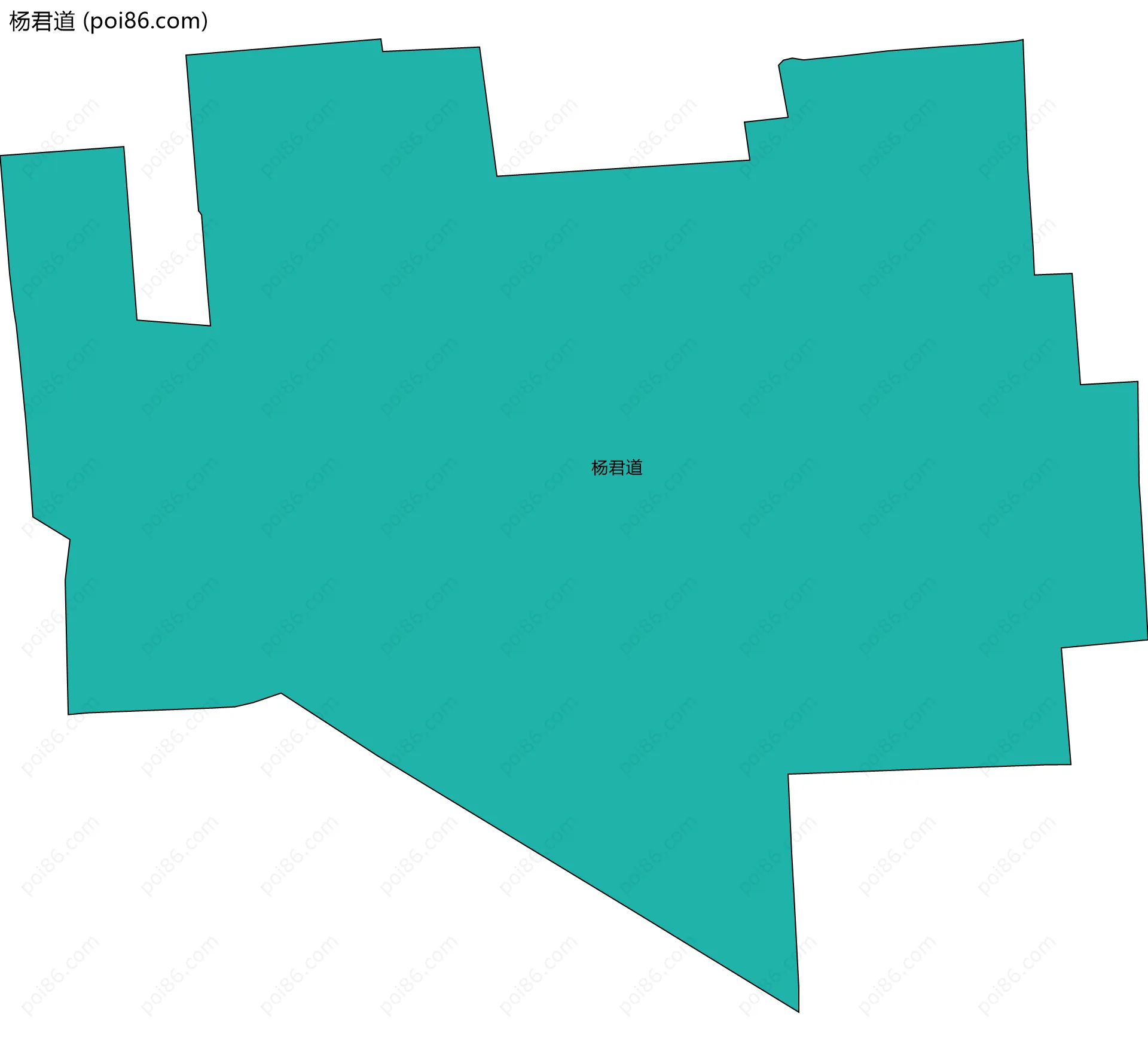 杨君道边界地图