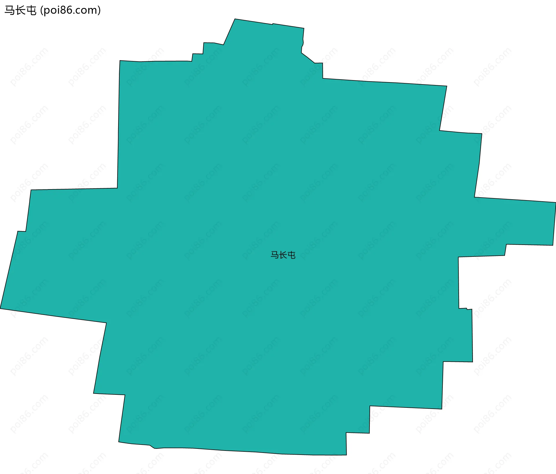 马长屯边界地图