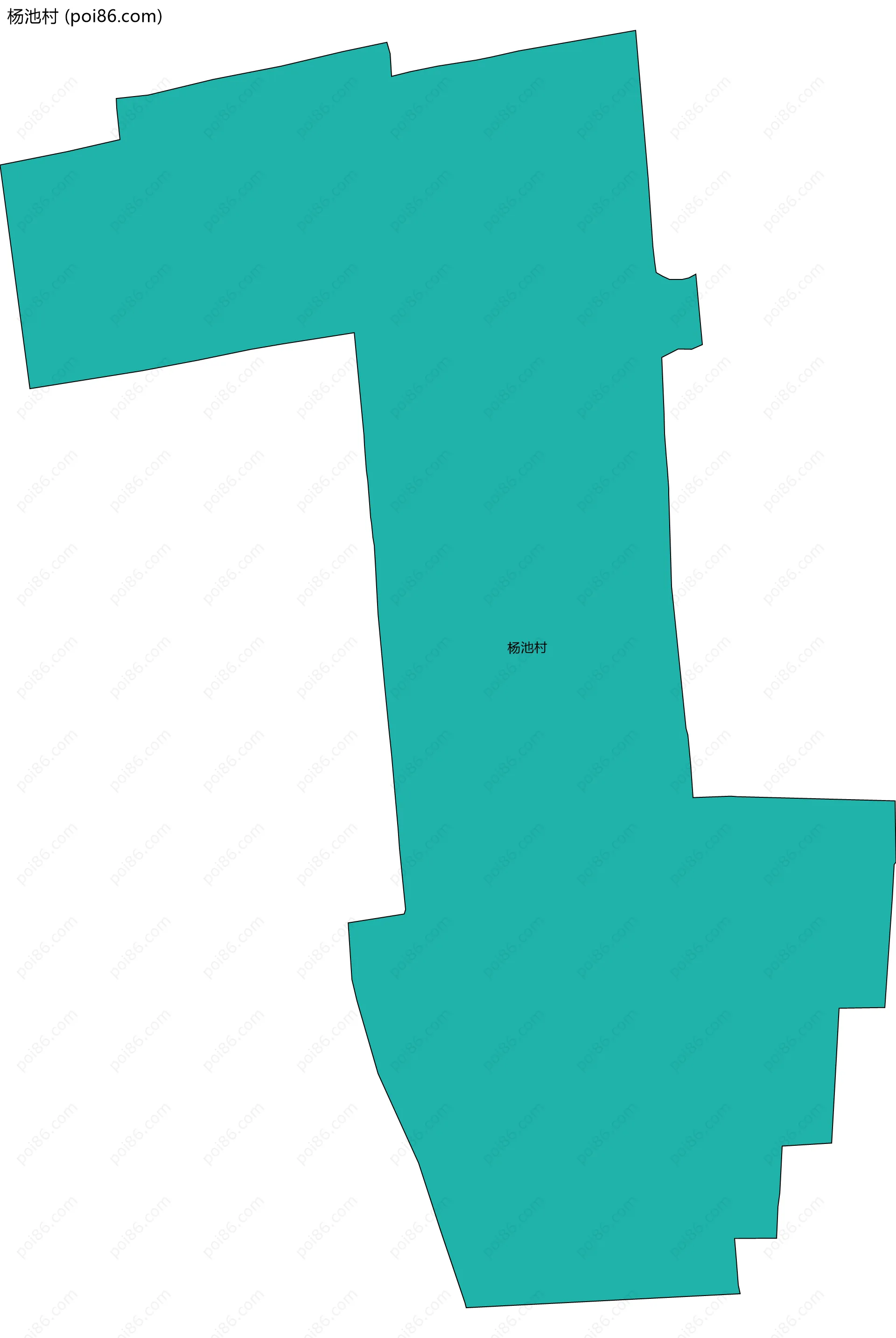 杨池村边界地图